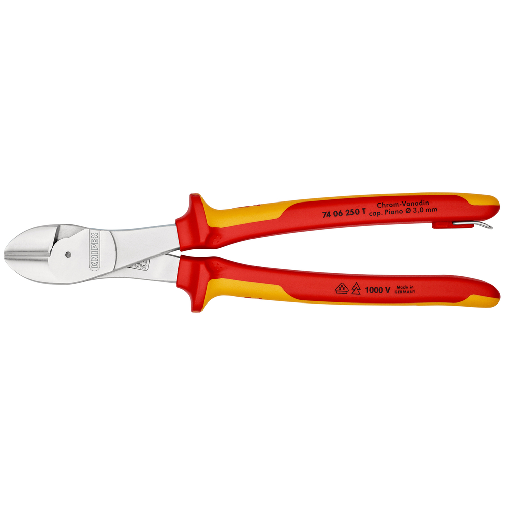 Pince cpte fte demult 250mm chr. 1000v t KNIPEX - 74 06 250 T