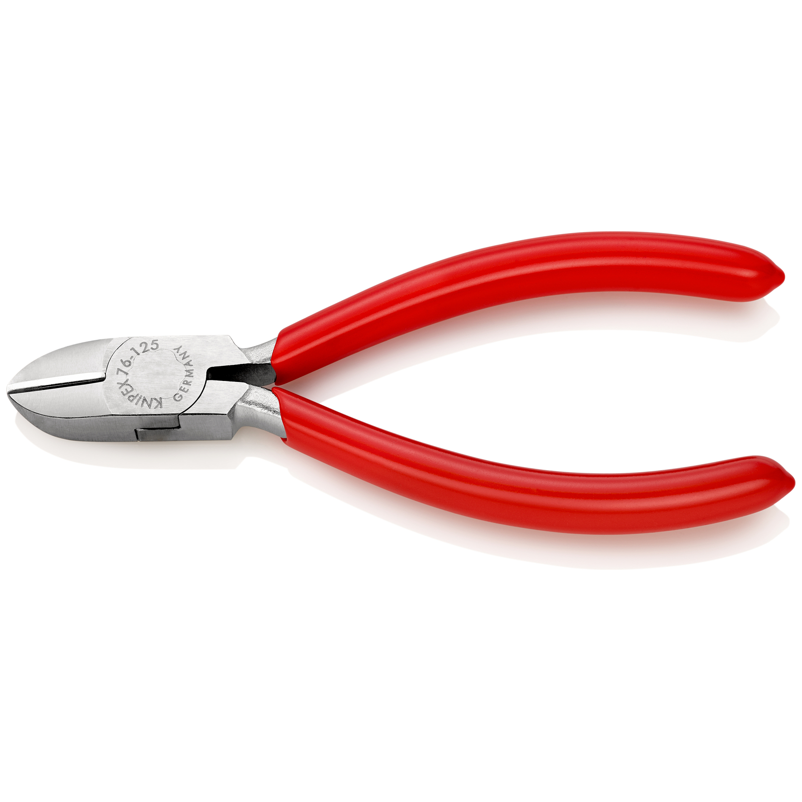 Pince coupante de côté pour électromécanicien 125mm - Gainage PVC - Chromée KNIPEX - 7603125