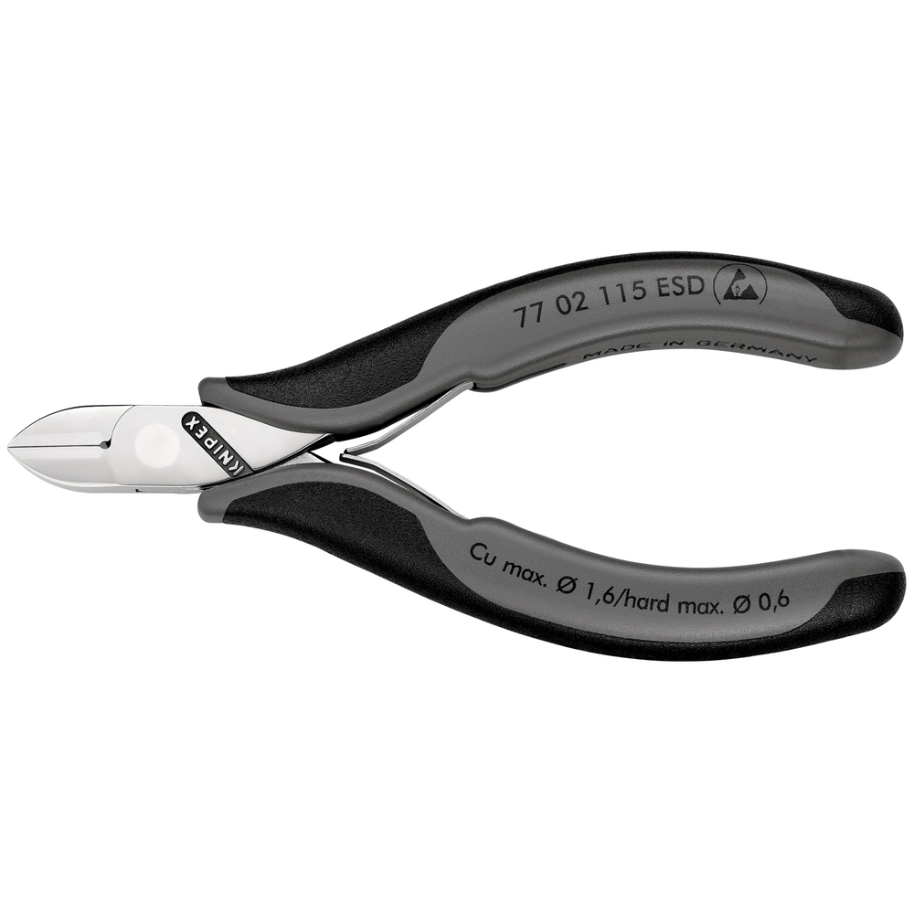 Pince coupante cote electro 115mm esd KNIPEX - 77 02 115 ESD