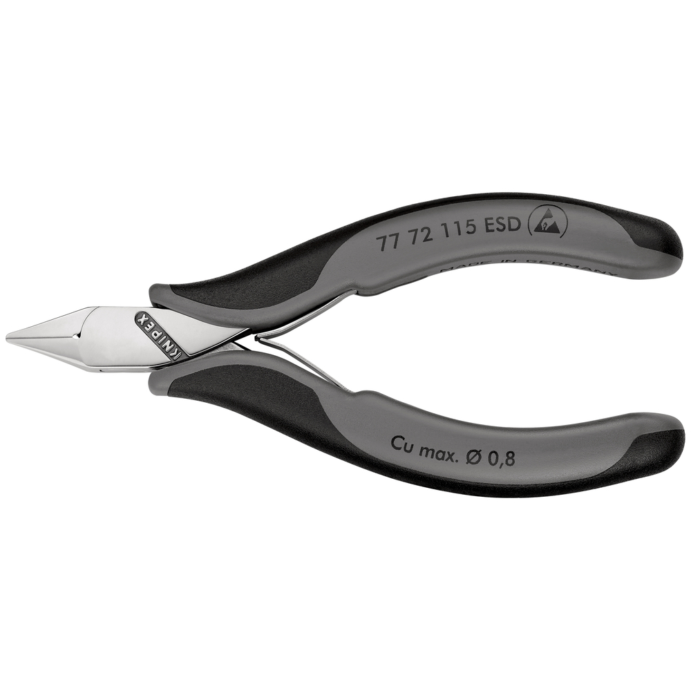 Pince coupante cote electro 115mm esd KNIPEX - 77 72 115 ESD