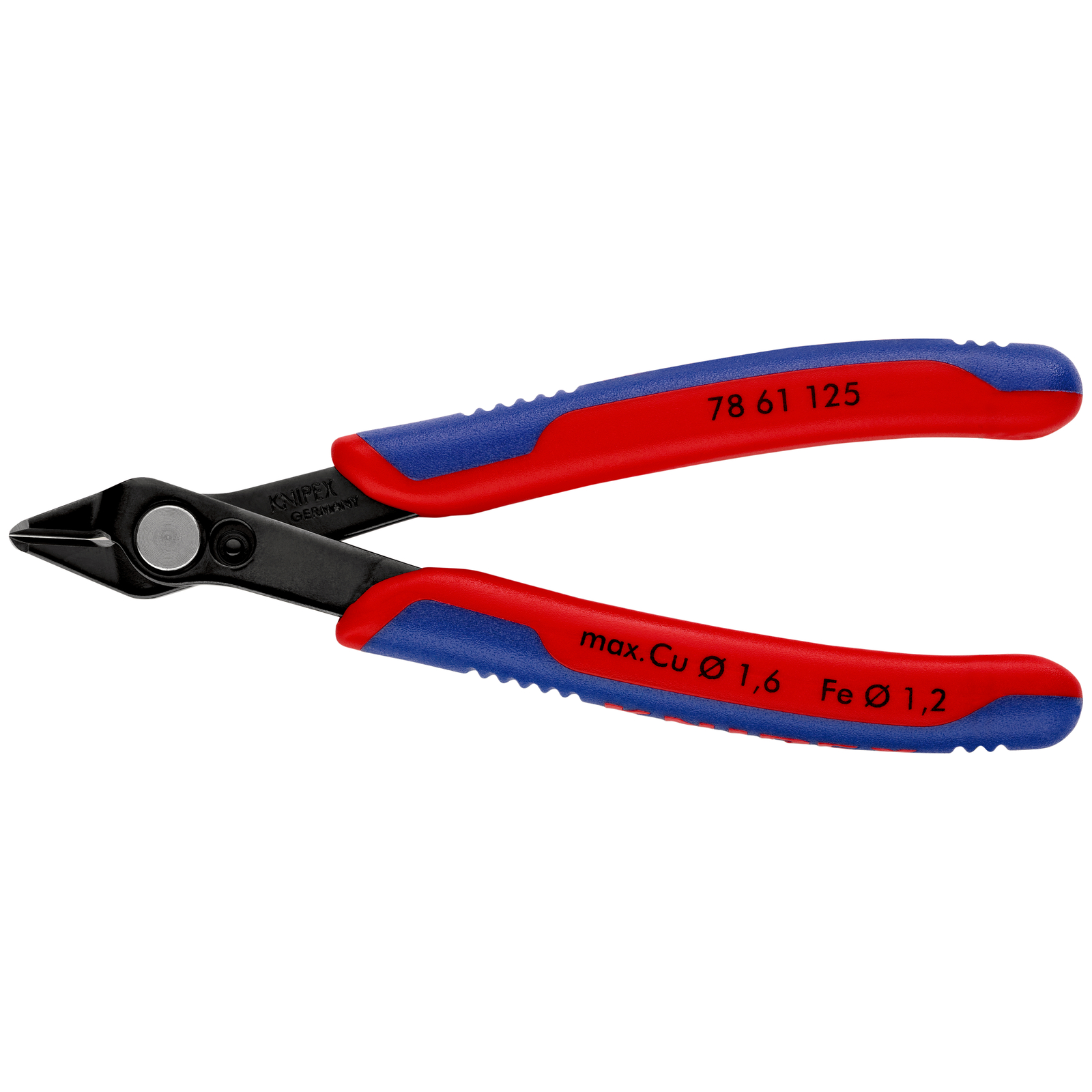 Pince coupante de précision Super Knips 125mm - Ressort - Bi-matière KNIPEX - 7861125