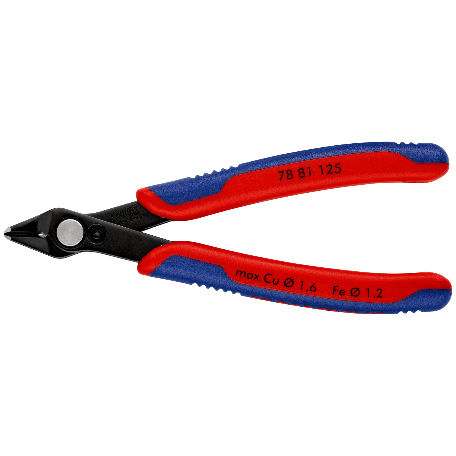 Pince coupante Super Knips avec petit biseau 125mm - Ressort - Bi-matière KNIPEX - 7881125