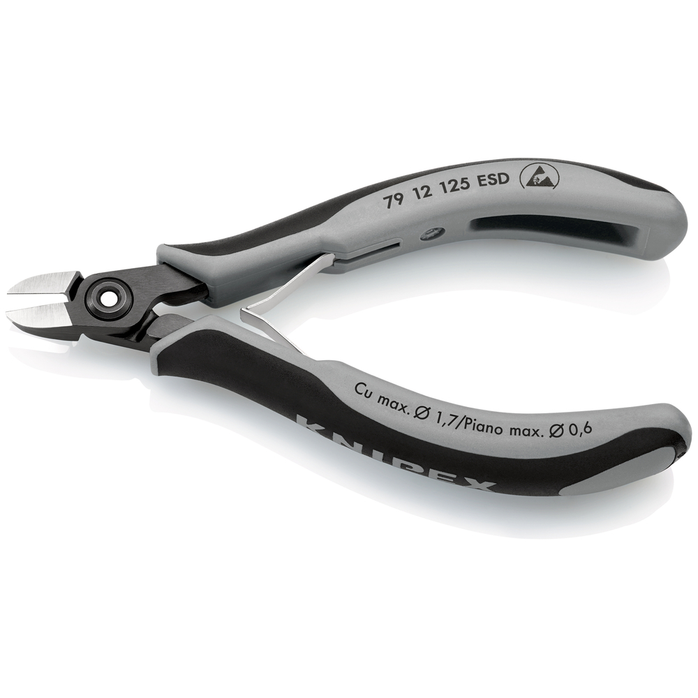 Pince coupante cote electro 125mm esd KNIPEX - 79 12 125 ESD