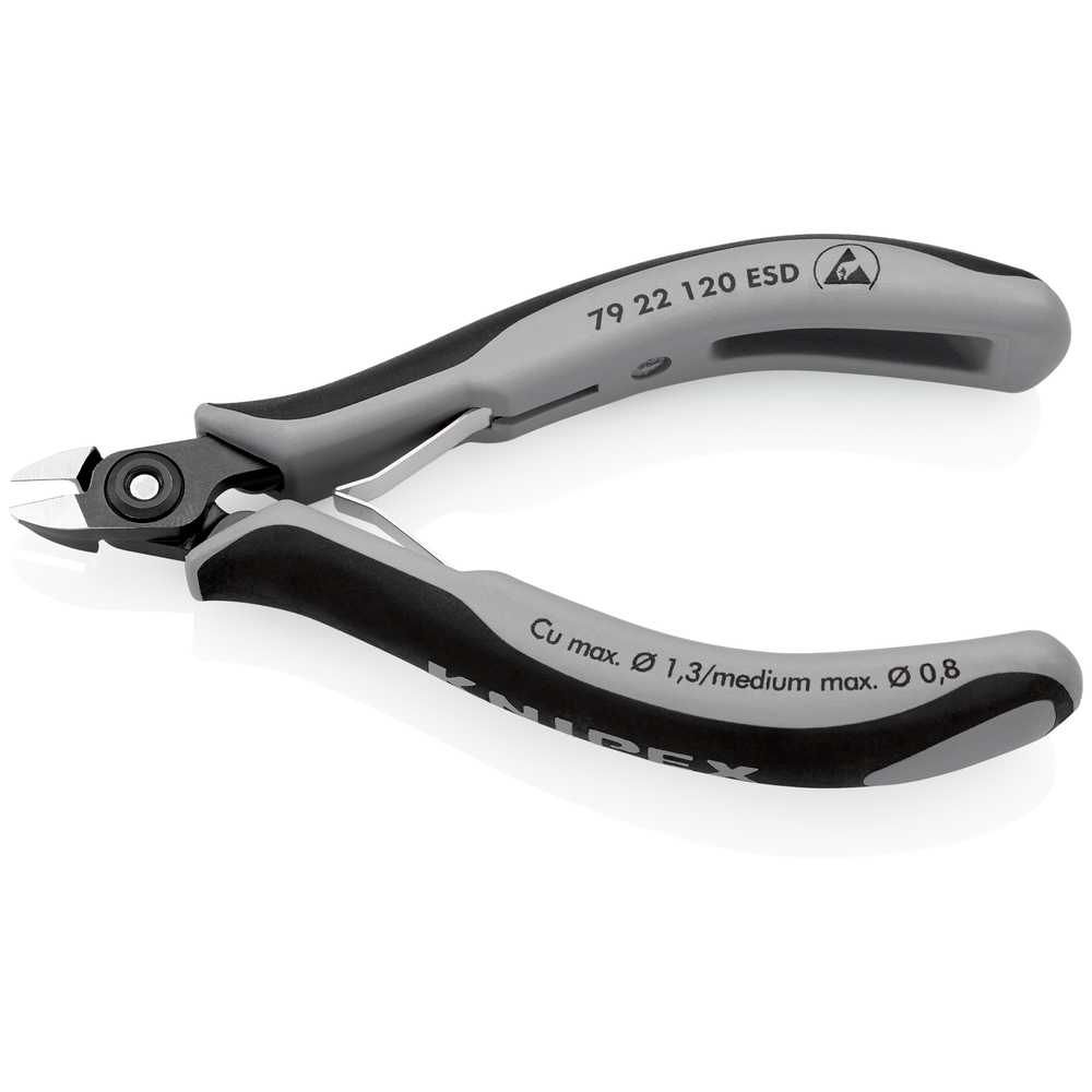 Pince coupante cote electro 120mm esd KNIPEX - 79 22 120 ESD