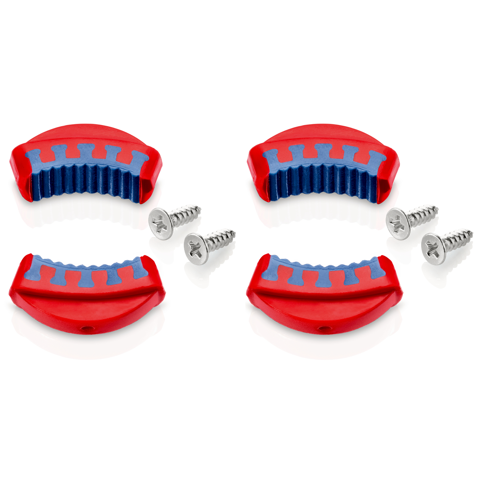 Lot de 4 mâchoires de rechange pour pinces 81 1X 250 Bleu et rouge bi-composant KNIPEX - 8119250V02