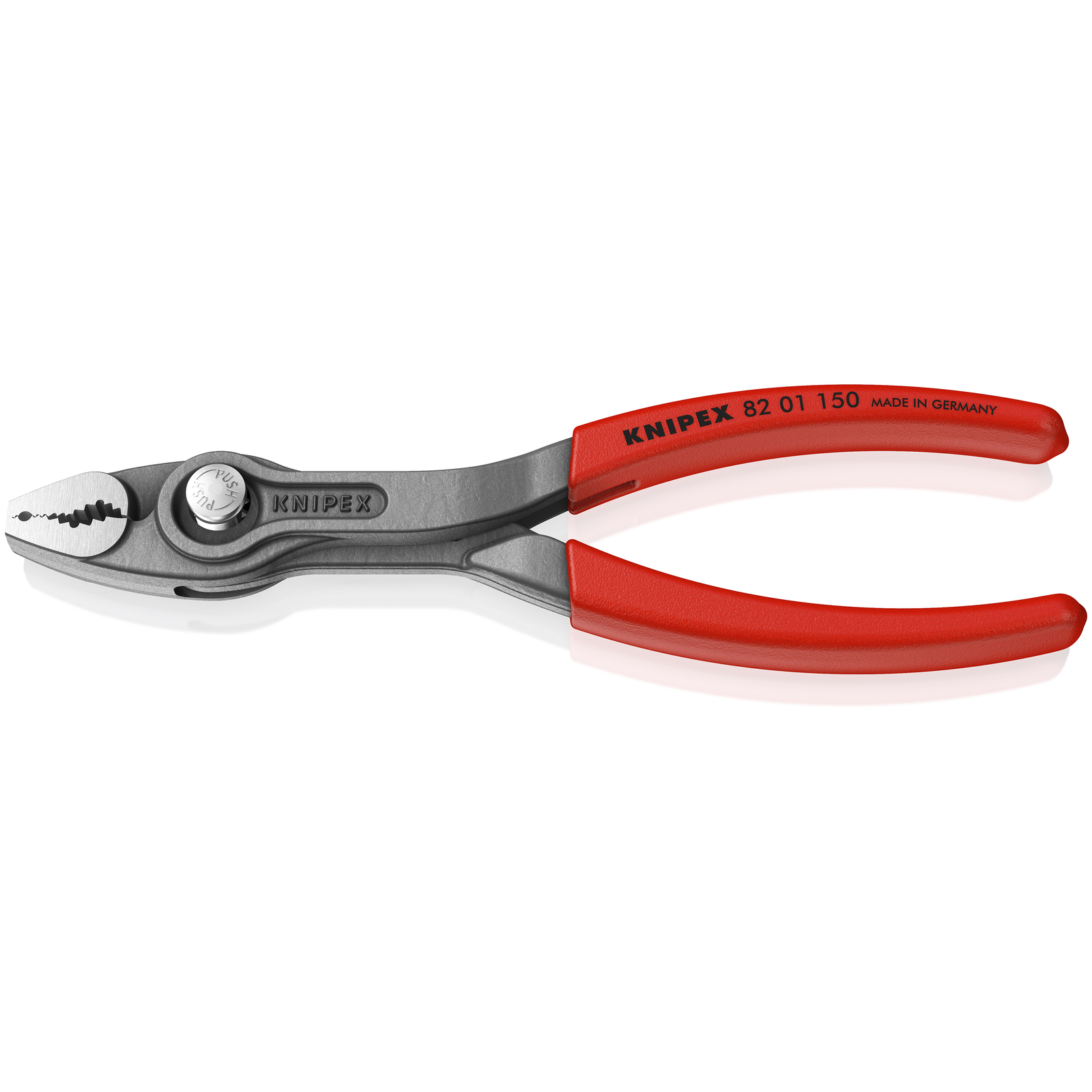 Pince multiprise frontale et latérale Twingrip 150mm - Gainage PVC - Tête polie KNIPEX - 8201150