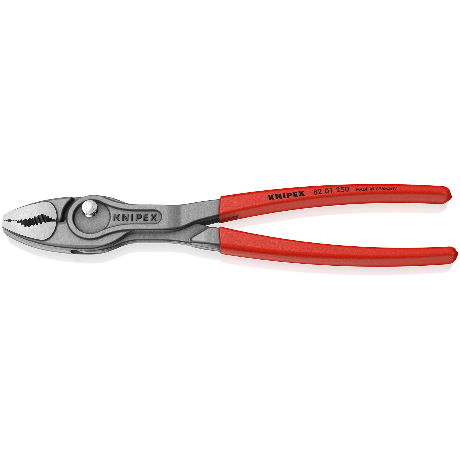 Pince multiprise frontale et latérale Twingrip 250mm - Gainage PVC - Tête polie KNIPEX - 8201250