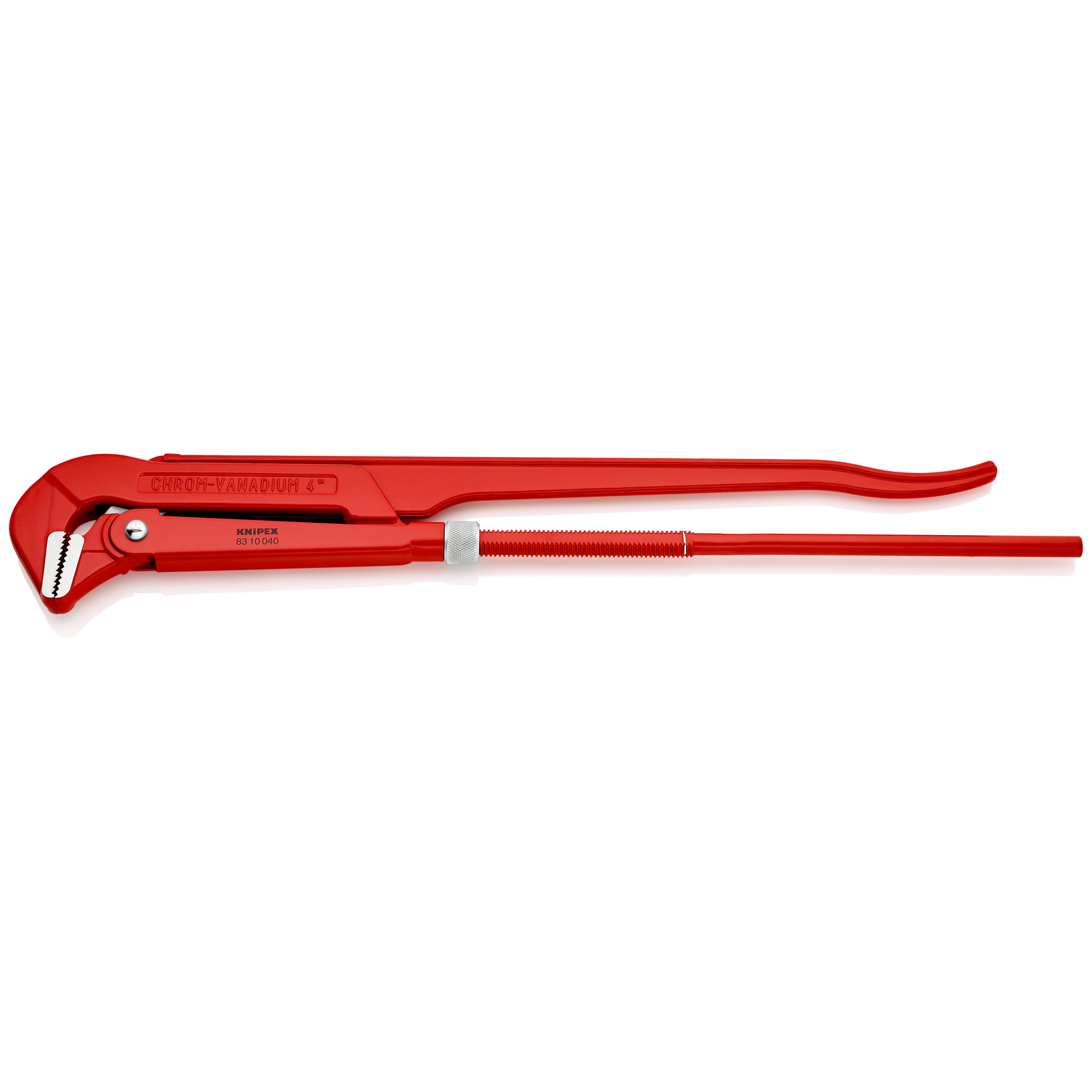 Clé serre-tubes 750mm avec mâchoires coudées à 90° - Ouverture: 10 à 130mm KNIPEX - 8310040