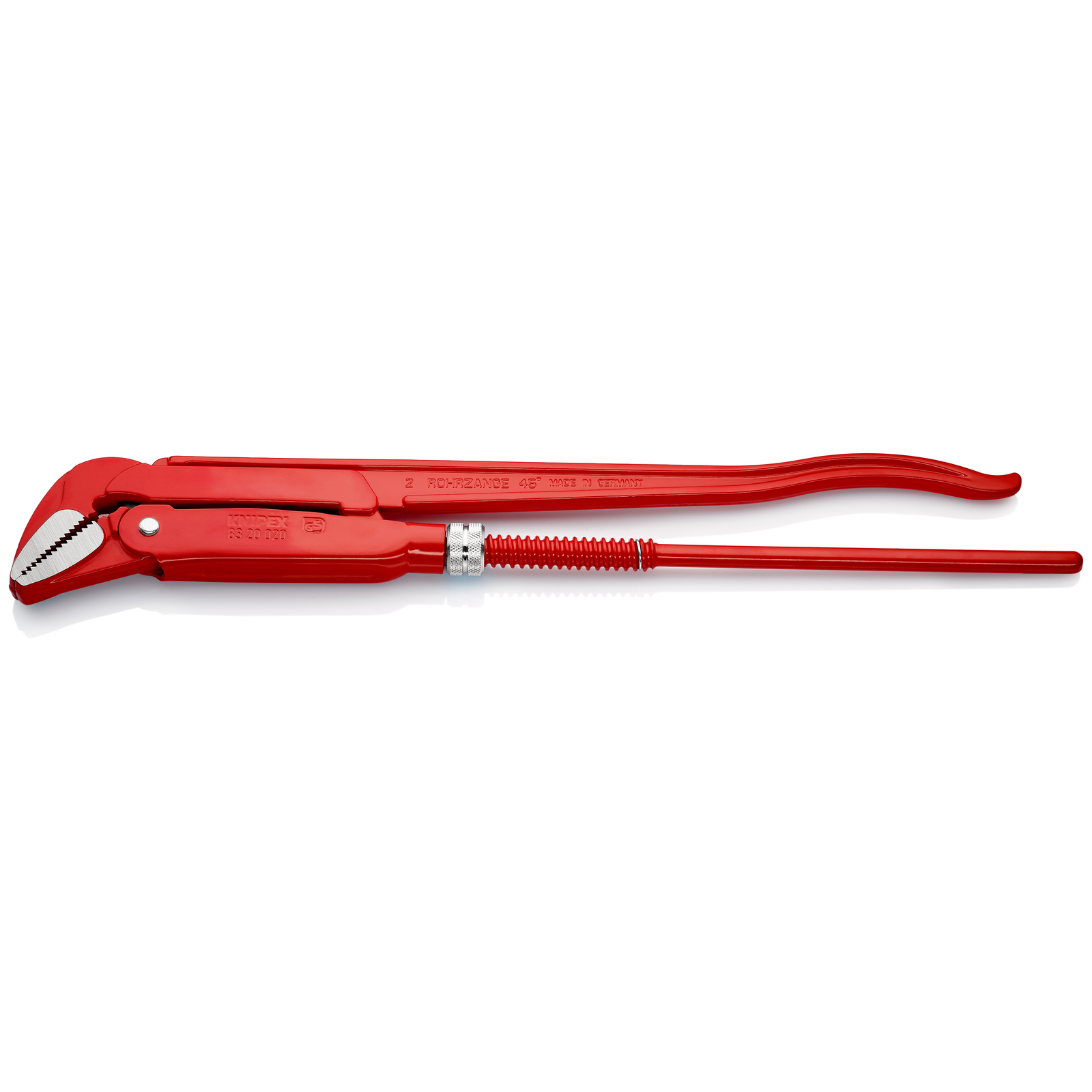 Clé serre-tubes 570mm avec mâchoires coudées à 45° - Ouverture: 70mm KNIPEX - 8320020