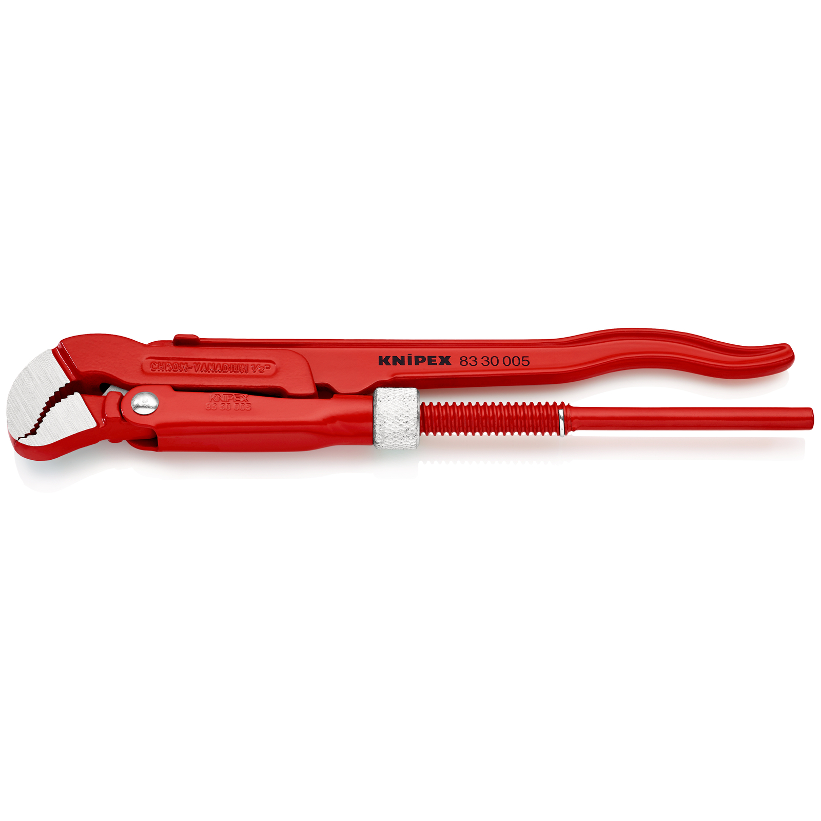 Clé serre-tubes 245mm à mâchoires coudées en S - Ouverture: 35mm KNIPEX - 8330005