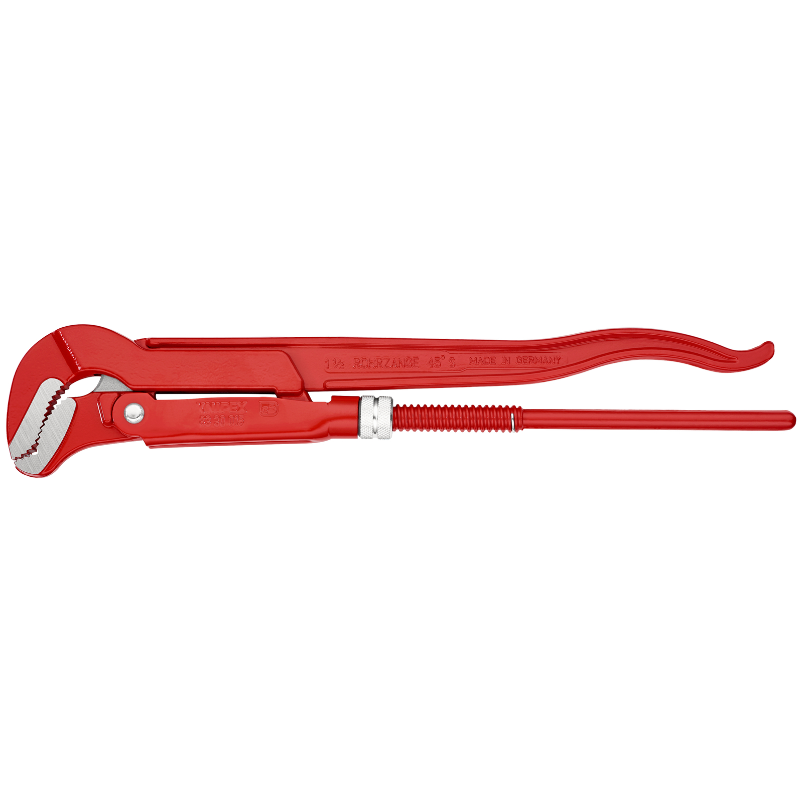 Clé serre-tubes 420mm à mâchoires coudées en S - Ouverture: 60mm KNIPEX - 8330015