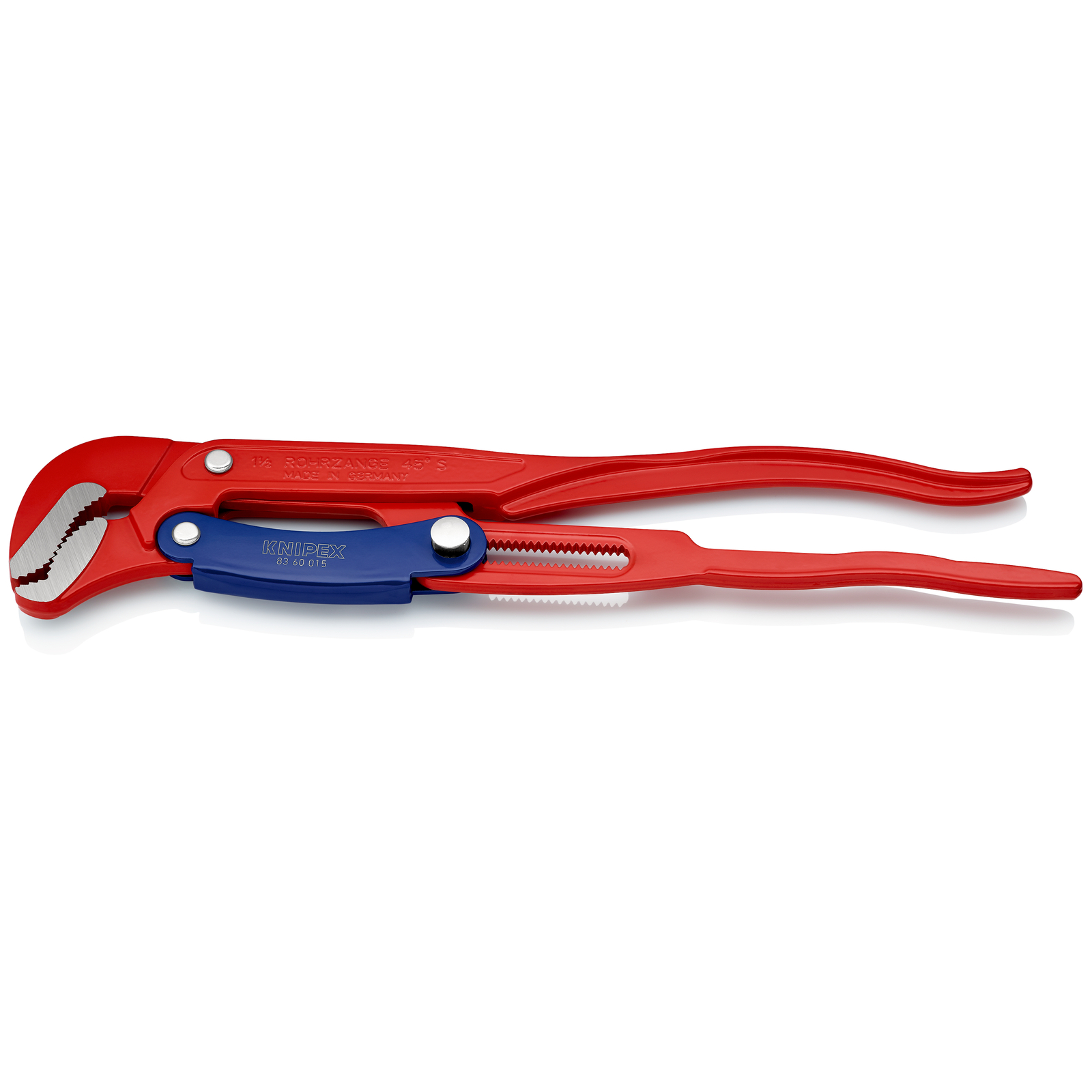 Clé serre-tubes 420mm à mâchoires en S - Réglage par bouton - Ouverture: 60mm KNIPEX - 8360015