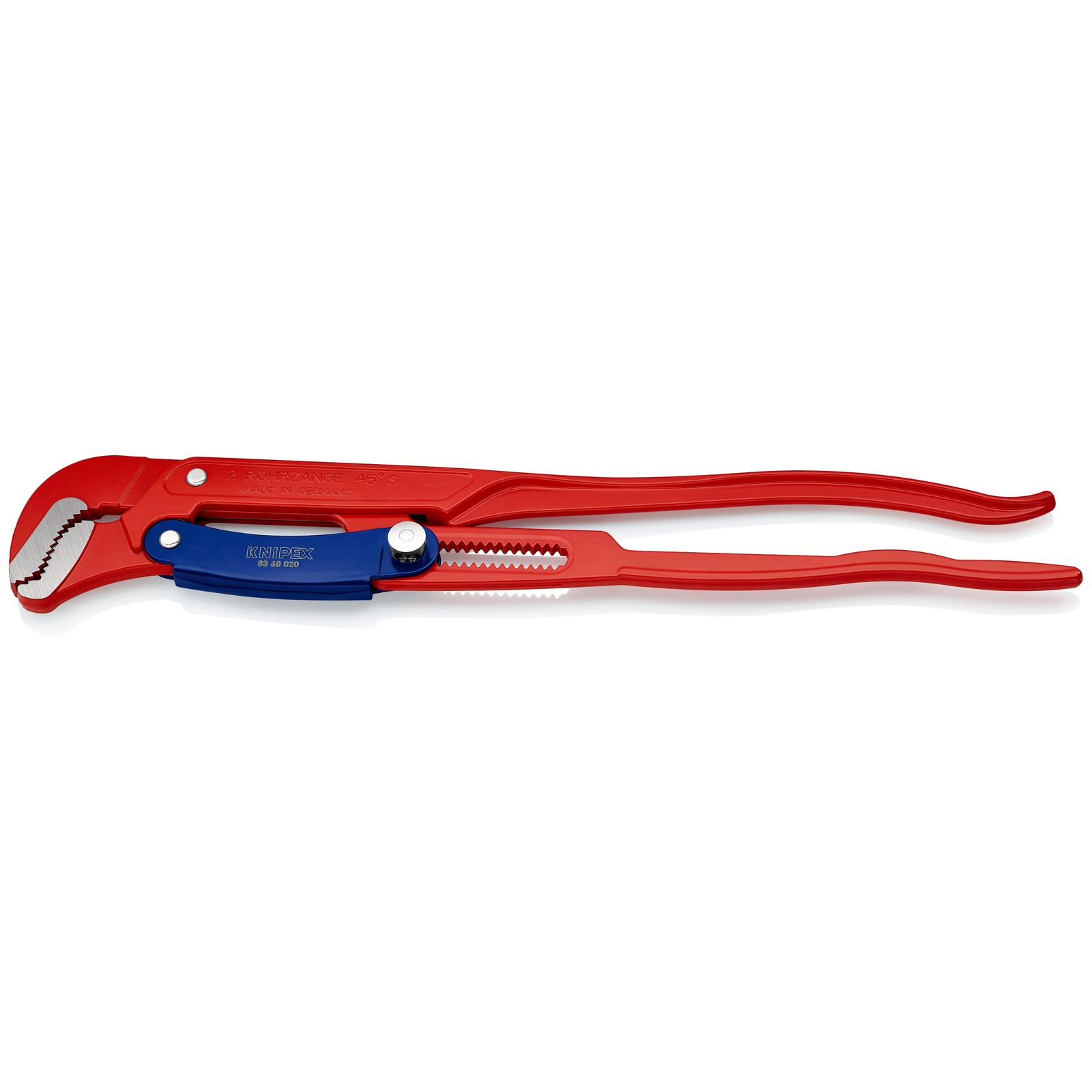 Clé serre-tubes 560mm à mâchoires en S - Réglage par bouton - Ouverture: 70mm KNIPEX - 8360020