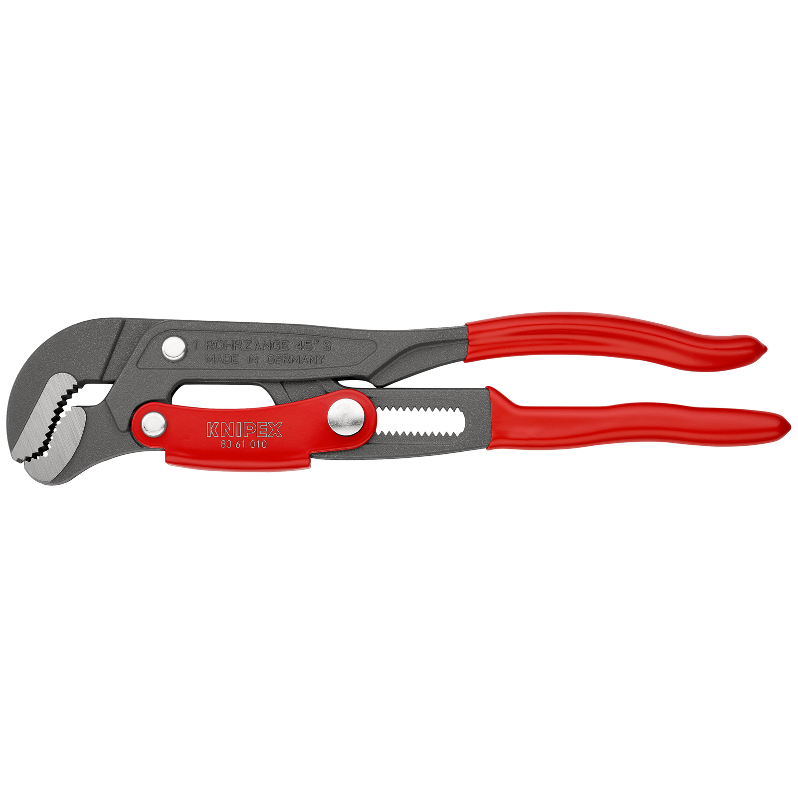 Clé serre-tubes en S 330mm - Gainée PVC - Réglage par bouton - Ouverture: 42mm KNIPEX - 8361010