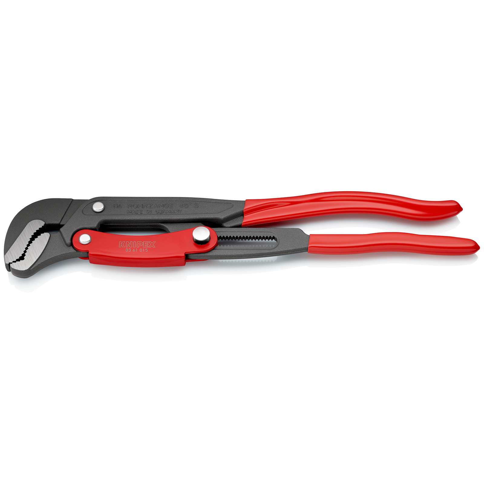 Clé serre-tubes en S 420mm - Gainée PVC - Réglage par bouton - Ouverture: 60mm KNIPEX - 8361015