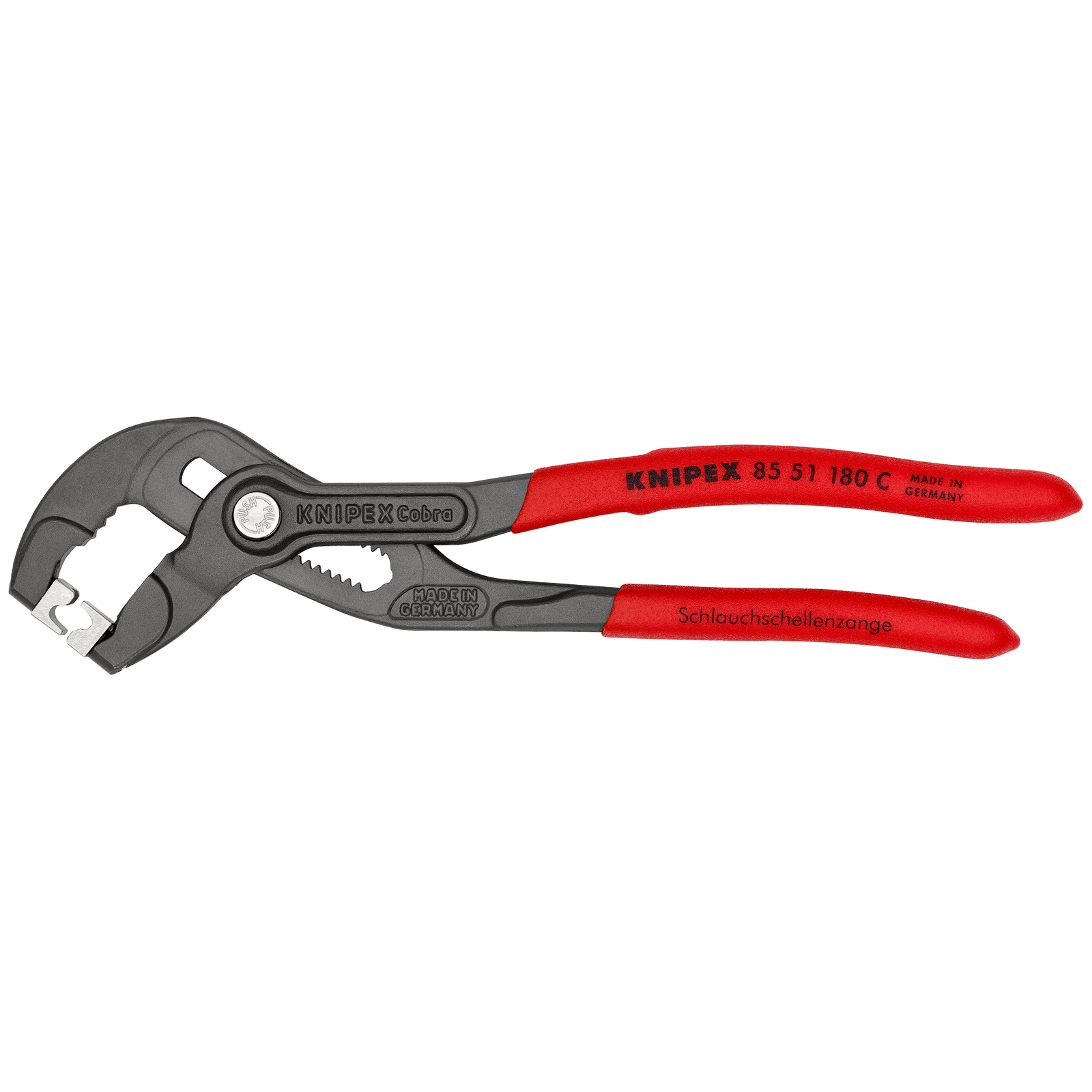 Pince à colliers Click 180mm - Gainage PVC antidérapant KNIPEX - 8551180C