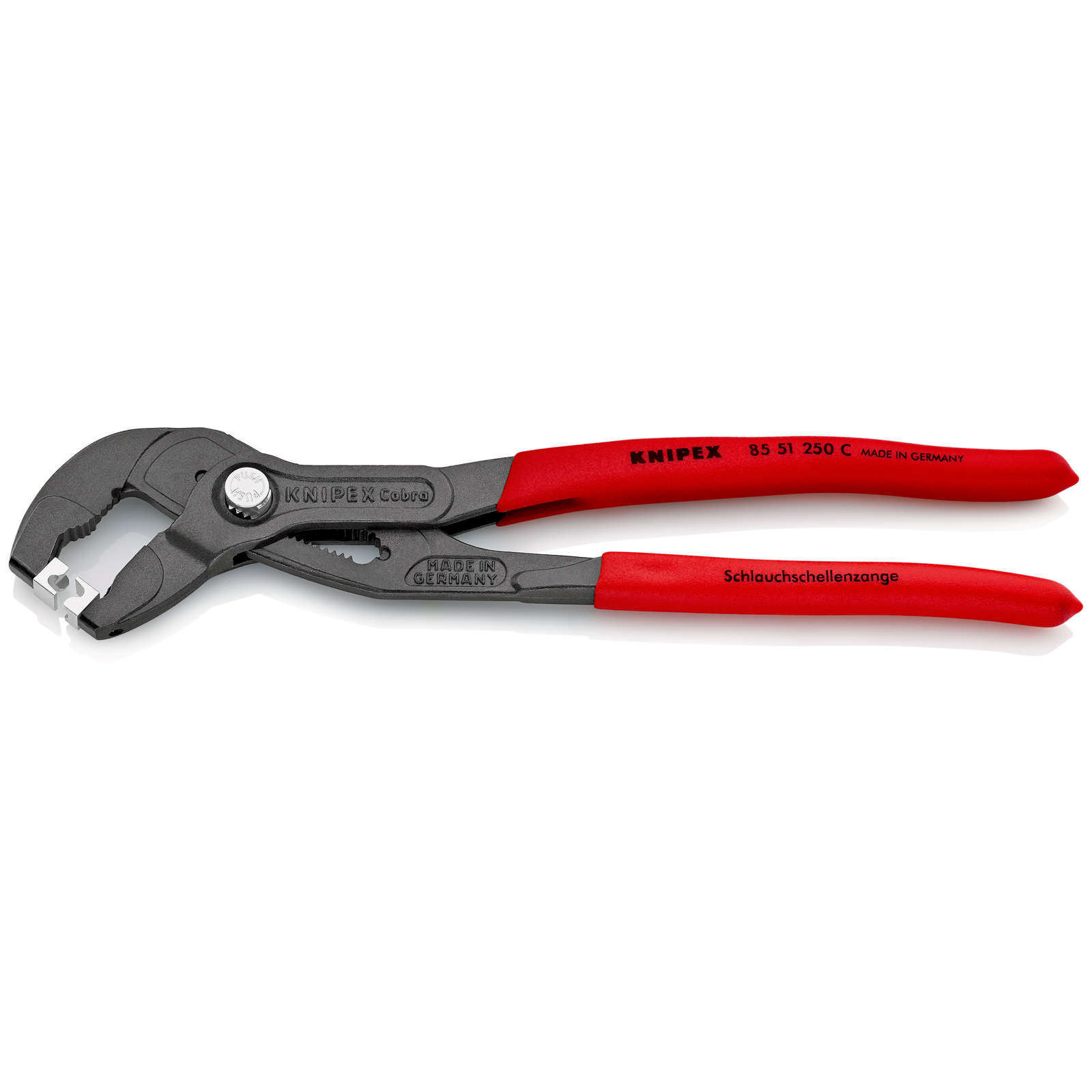 Pince à colliers, pour colliers Click - 250mm - Gainage PVC - 25 positions - SC KNIPEX - 8551250CSB