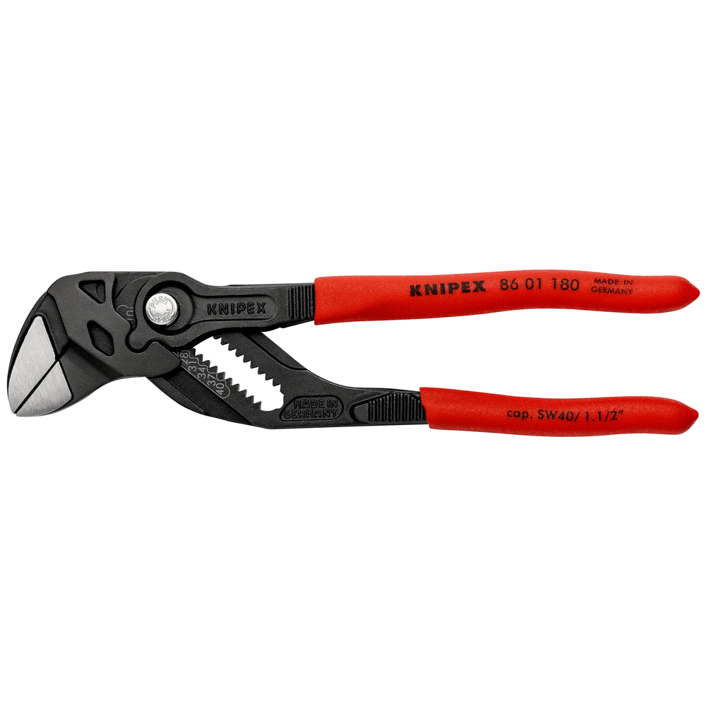 Pince cle 180mm brunie gaine pvc KNIPEX - 86 01 180 SB