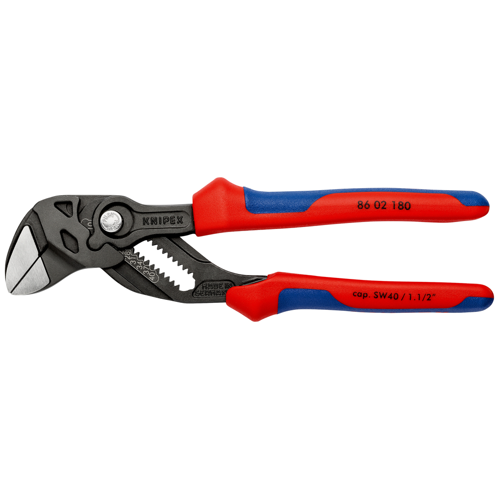 Pince cle 180mm brunie bimatiere KNIPEX - 86 02 180