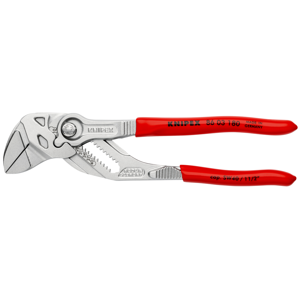 Pince-clé - chromée, 180 mm - KNIPEX - 86 03 180