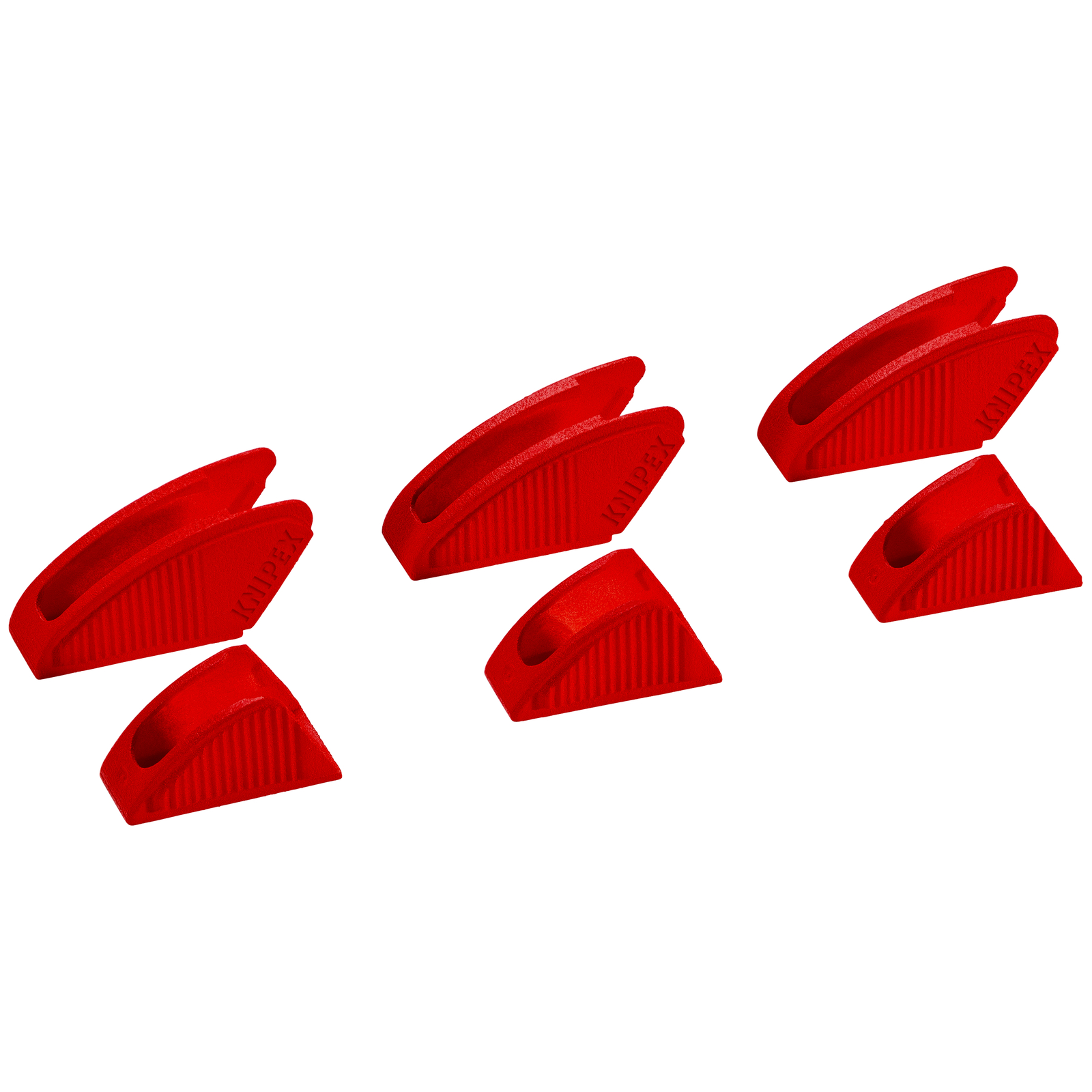 Mâchoires de protection adaptables sur pince-clé 300mm - Set de 3 paires KNIPEX - 8609300V01