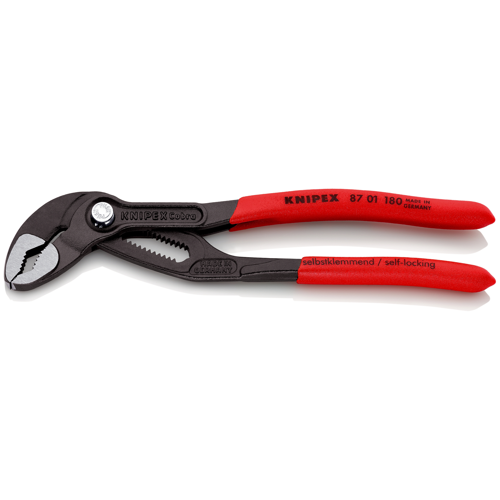 Pince multiprise Cobra 180mm - Gainage PVC - Ouverture 36mm - 18 positions - SC KNIPEX - 8701180SB