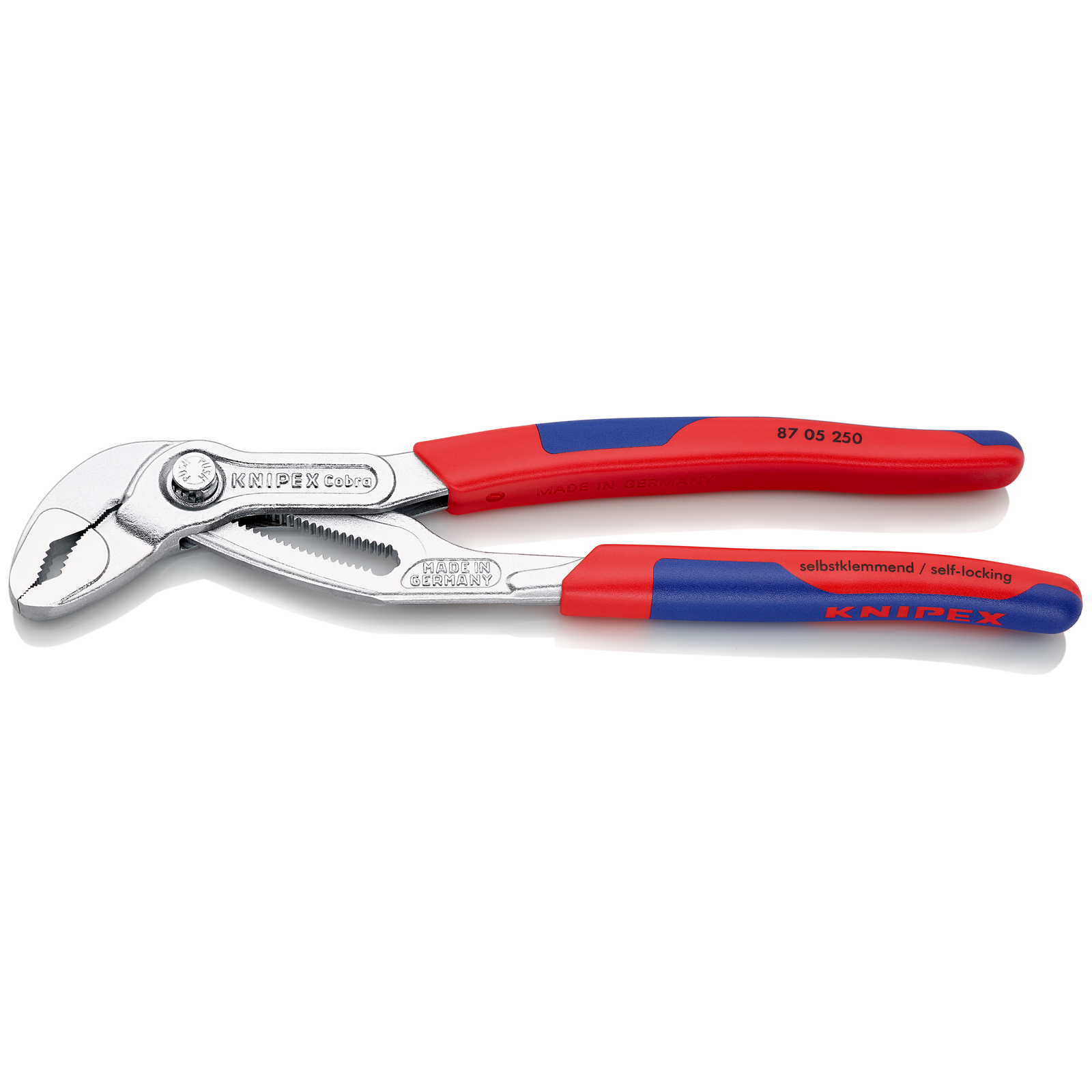 Pince multiprise Cobra 250mm - Bimat - Chromée - Ouverture 46mm - 25 positions KNIPEX - 8705250