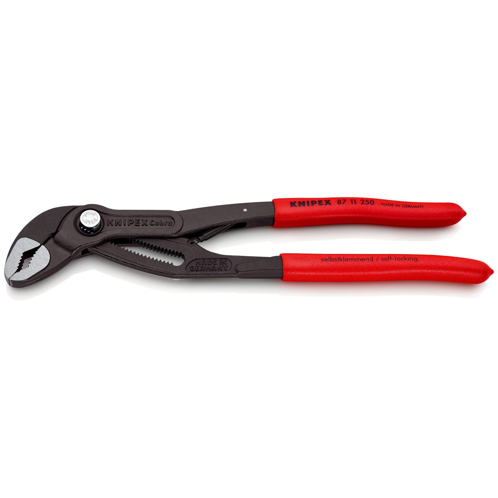 Pince multiprise Cobra…matic - Ressort - 250mm - PVC - Ouverture 46mm - SC KNIPEX - 8711250SB