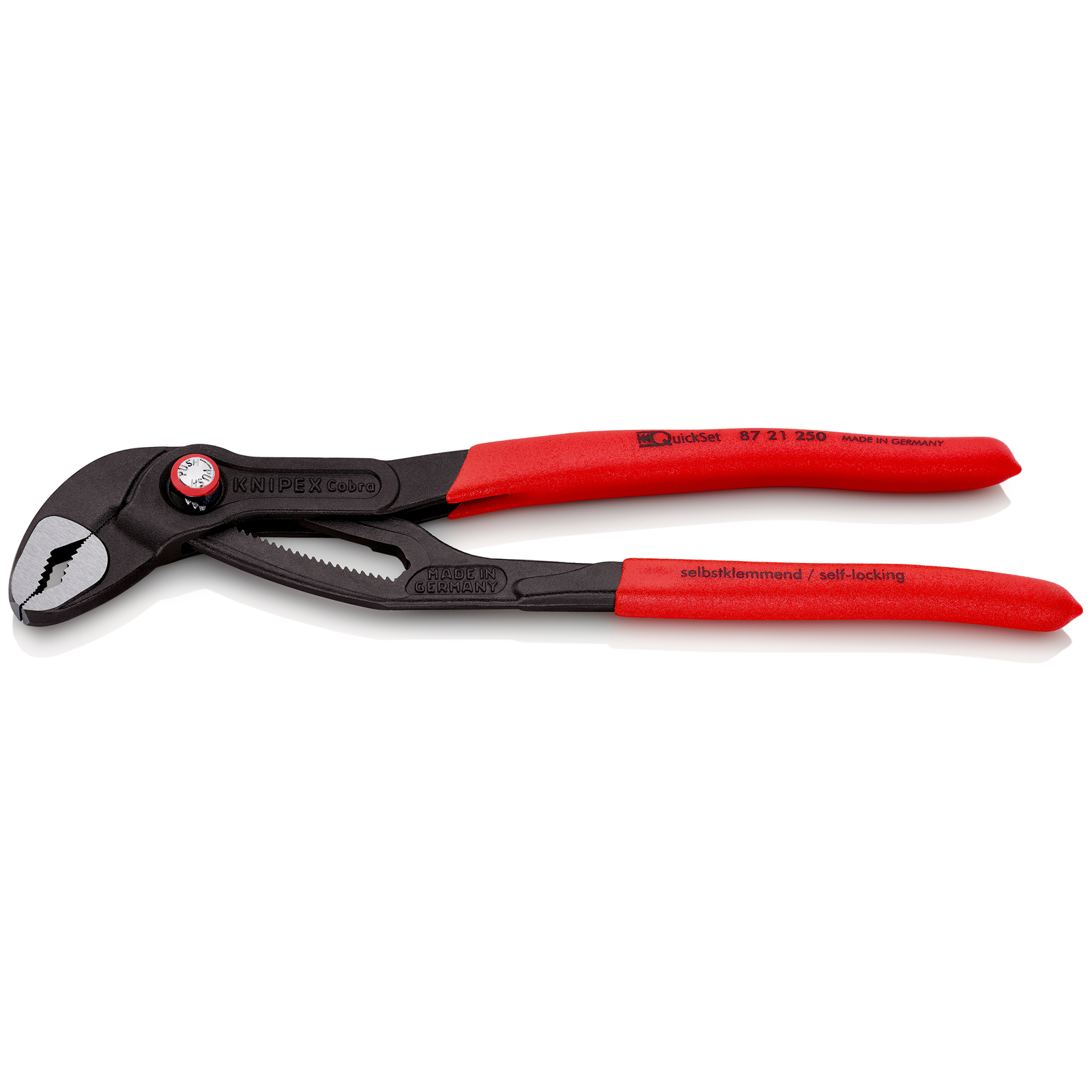 Pince multiprise Cobra QuickSet 250mm - PVC - Ouverture 46mm - 25 positions -SC KNIPEX - 8721250SB
