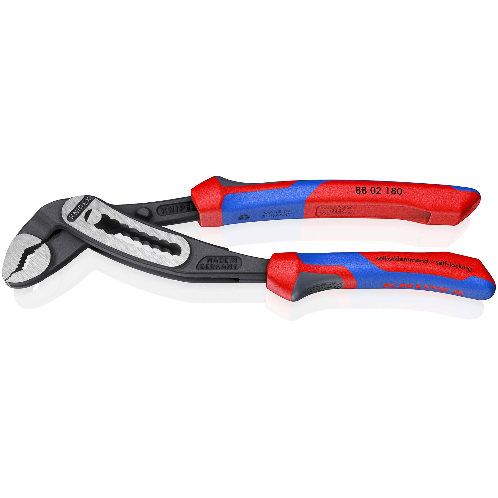 Pince multiprise Alligator 180mm - Bi-matière - Ouverture 36mm - 9 positions KNIPEX - 8802180