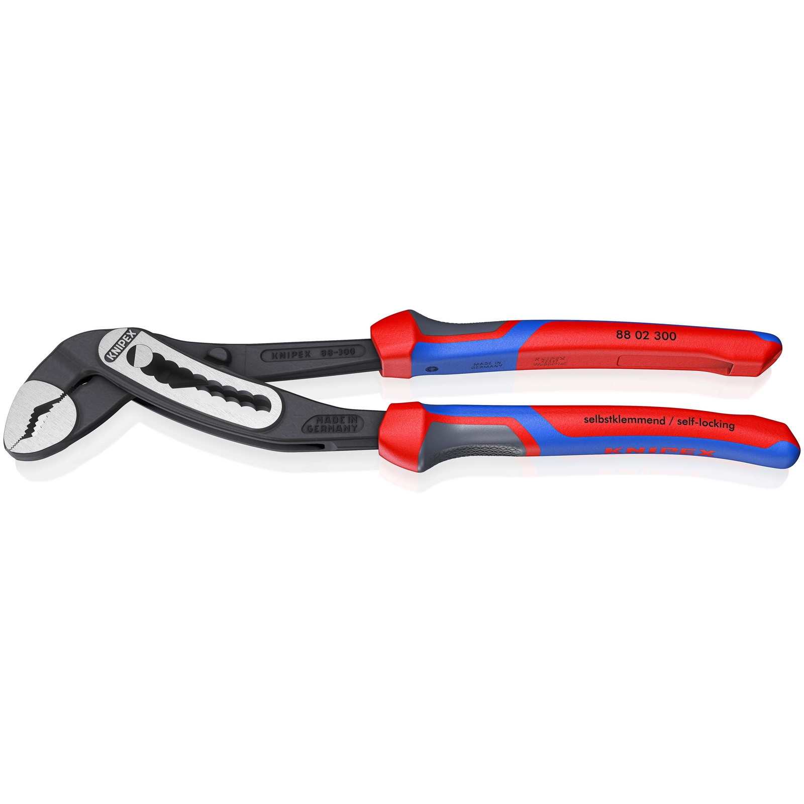 Pince multiprise Alligator 300mm - Bi-matière - Ouverture 60mm - 9 positions KNIPEX - 8802300