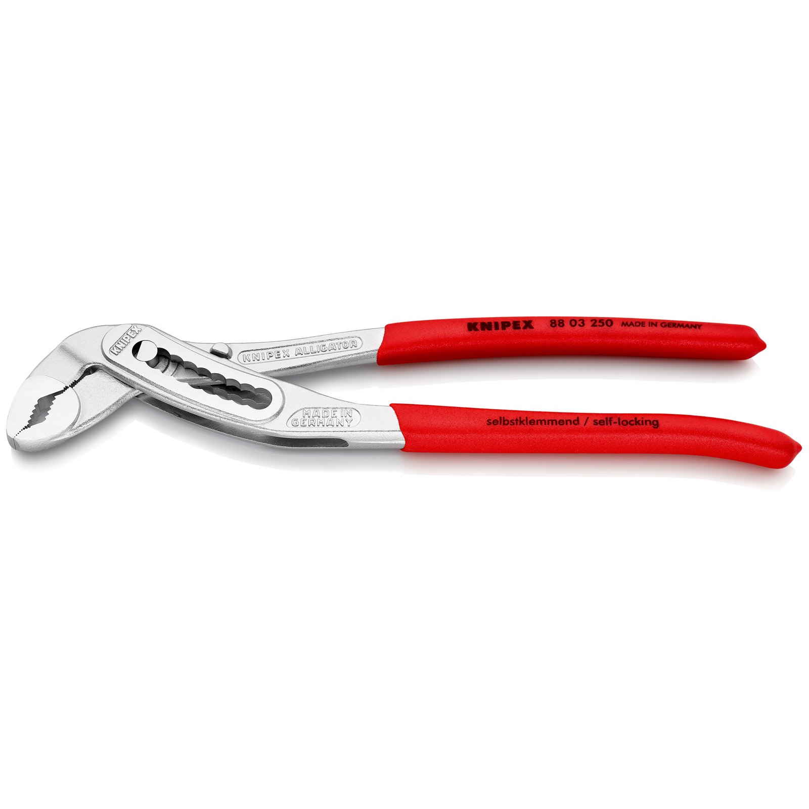 Pince multiprise Alligator 250mm - PVC - Chromée - Ouverture 46mm - 9 positions KNIPEX - 8803250