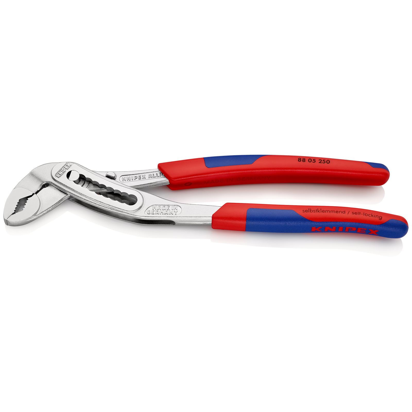 Pince multiprise Alligator 250mm Bi-matière Chromée Ouverture 46mm 9 positions KNIPEX - 8805250