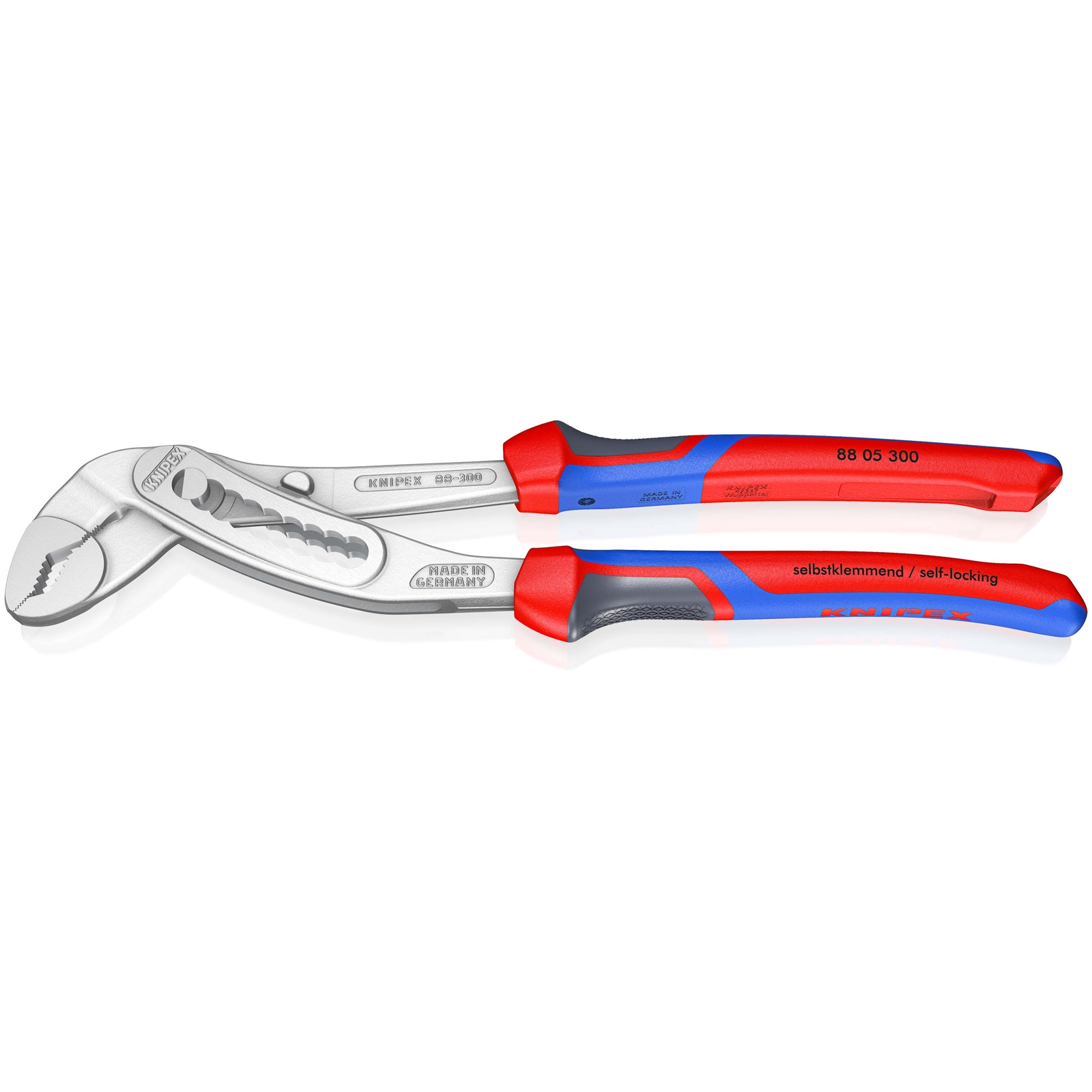Pince multiprise Alligator 300mm Bi-matière Chromée Ouverture 60mm 9 positions KNIPEX - 8805300