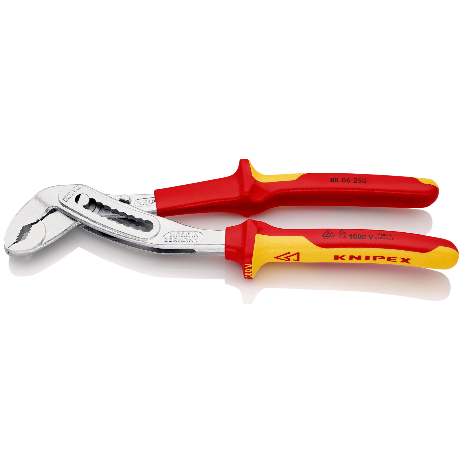 Pince multiprise Alligator 250mm - Bi-matière Chromée 1000V Ouverture 46mm SC KNIPEX - 8806250SB