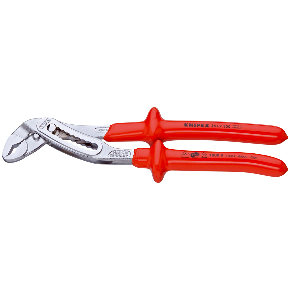 Pince multiprise Alligator® 300mm - Gainage surmoulé isolé 1000V - Chromée KNIPEX - 8807300