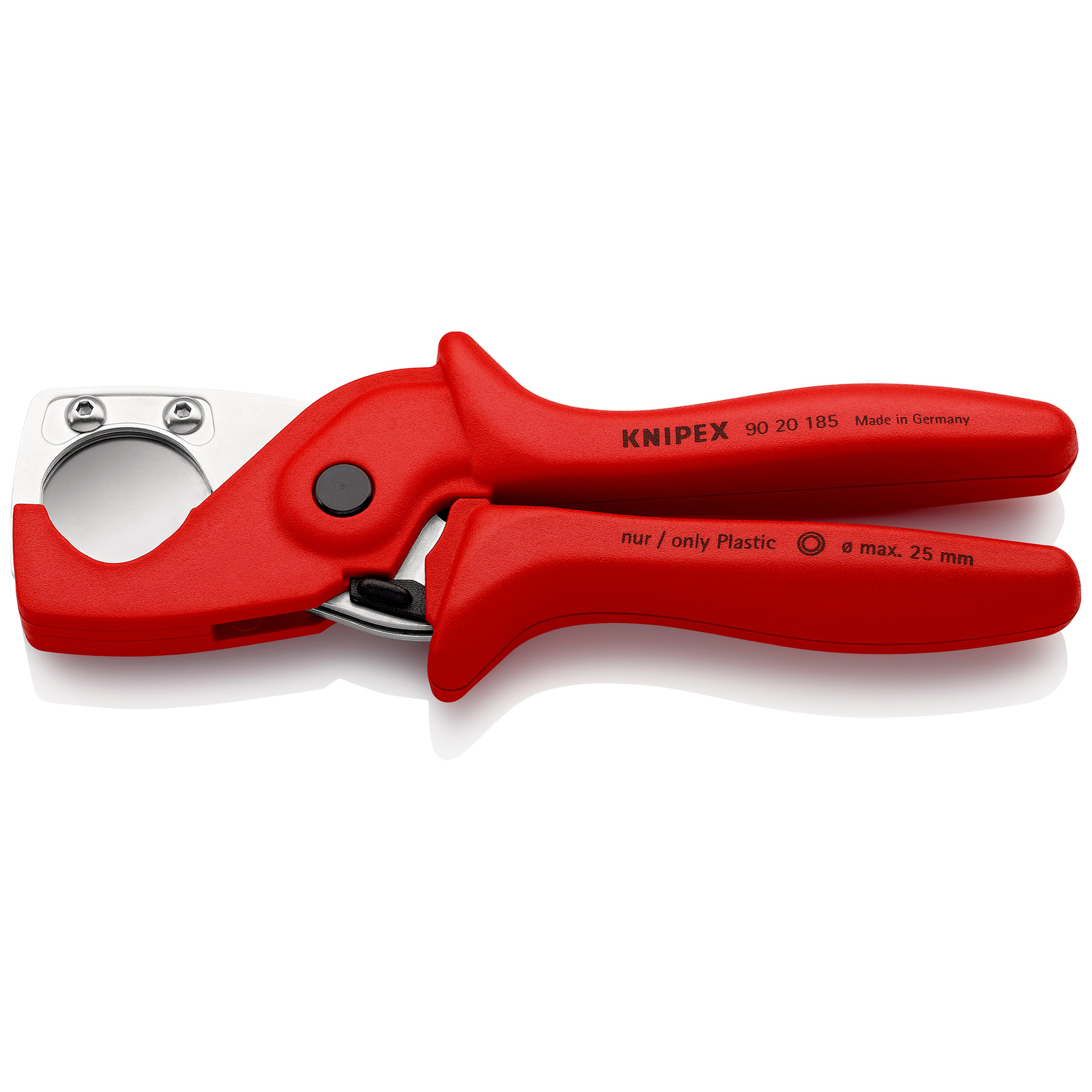 Pince coupante PlastiCut 185mm pour tubes, flexibles et Gainage D 25mm maxi SC KNIPEX - 9020185SB