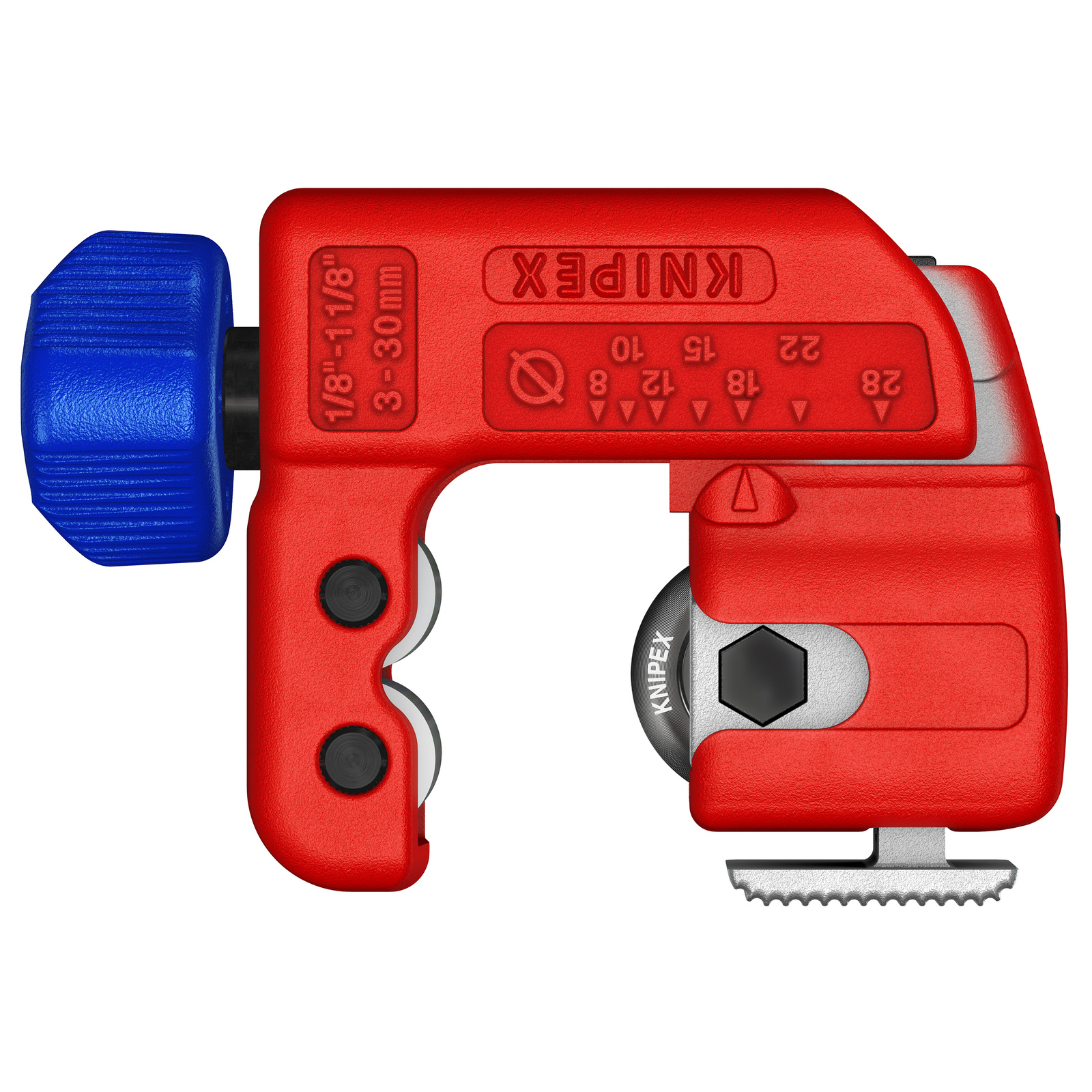 Coupe-tubes TubiX S syst. QuickLock - 77mm - Ø 3-30 mm épaisseur max 2 mm - SC KNIPEX - 903101