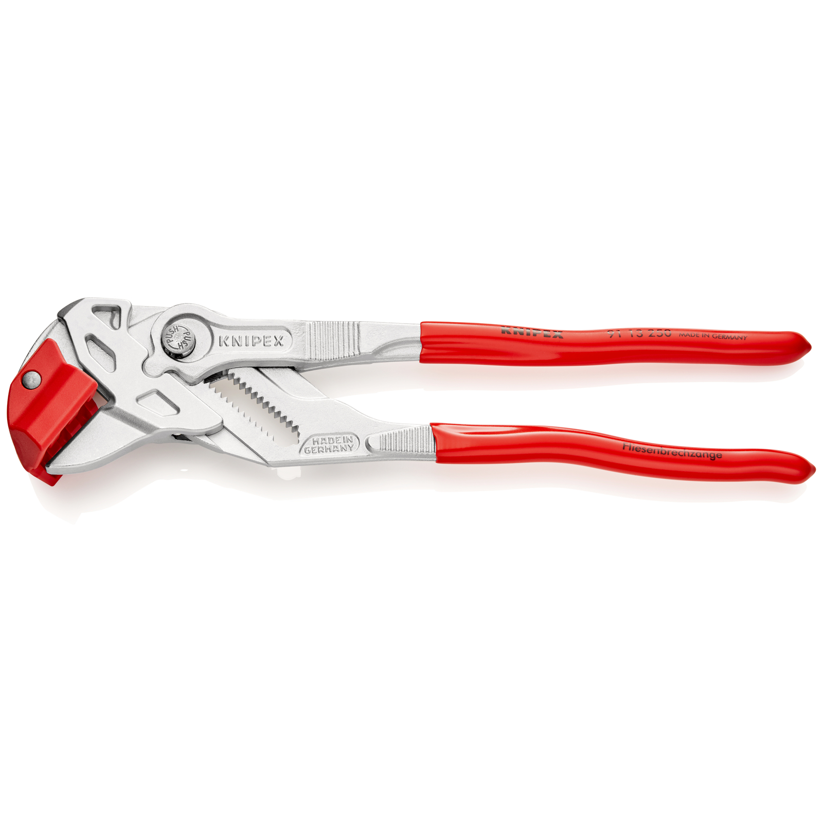 Pince de carreleur - Gainage PVC - Chromée - Coupe aisée des carreaux KNIPEX - 9113250