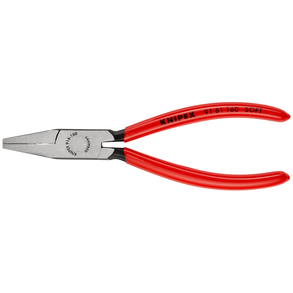 Pince de vitrier à becs plats 160mm - Gainage PVC - Becs de largeur 9,5mm KNIPEX - 9161160