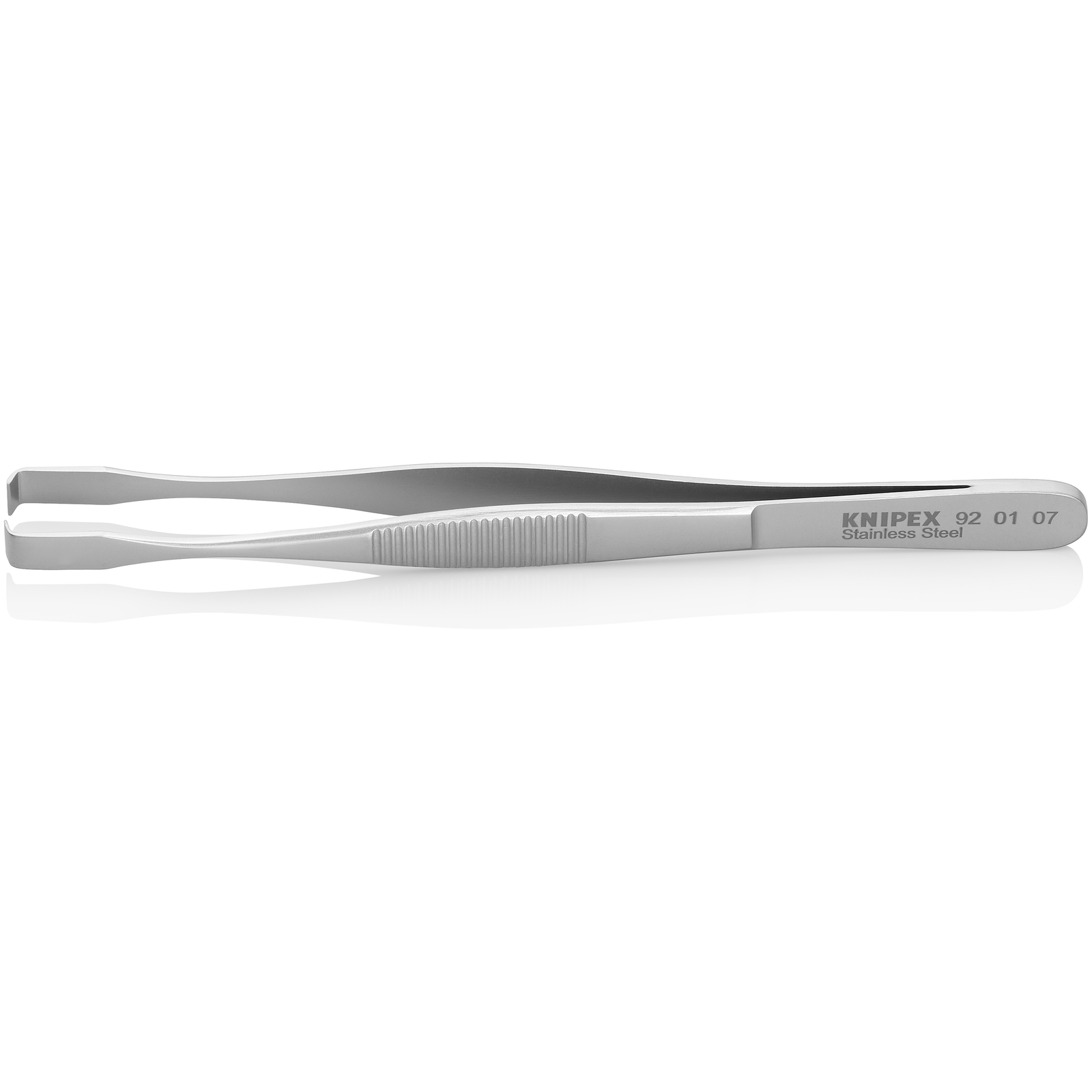 Pince brucelle inox de positionnement 143mm pointes à 90° KNIPEX - 920107