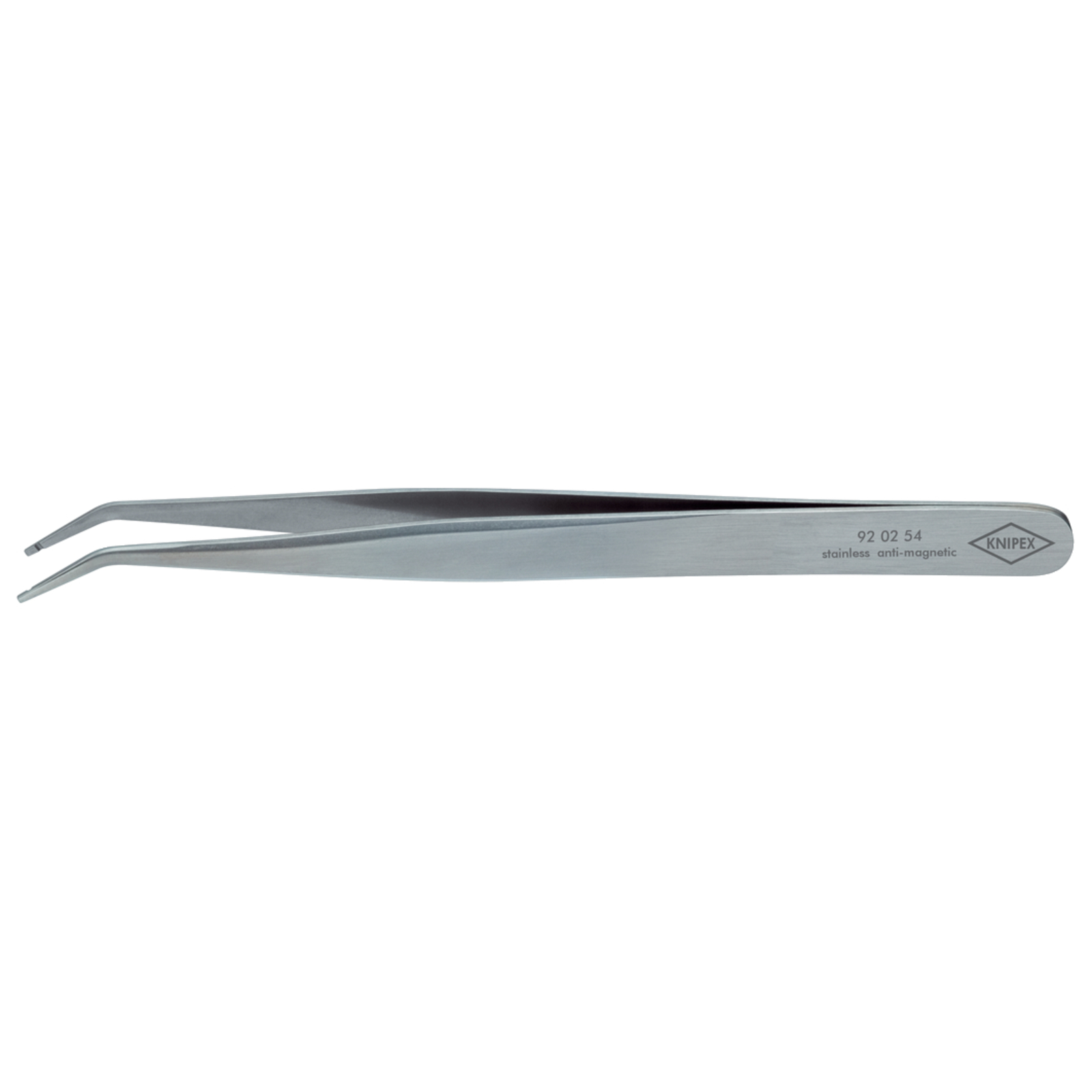 Brucelle de précision 120mm coudée 45° - Acier inoxydable antimagnétique KNIPEX - 920254