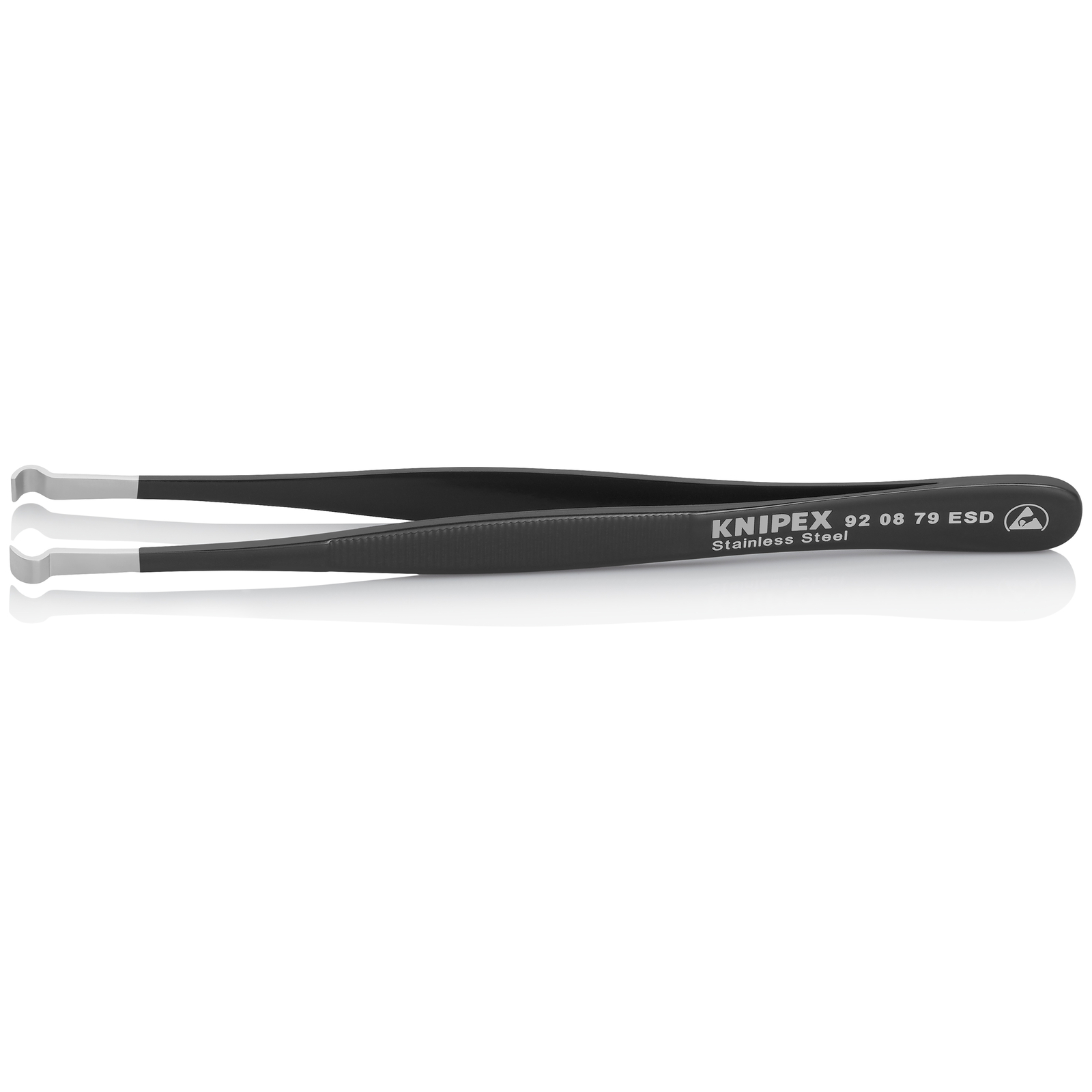 Brucelle de précision 120mm droite - ESD - Acier inoxydable antimagnétique KNIPEX - 920879ESD