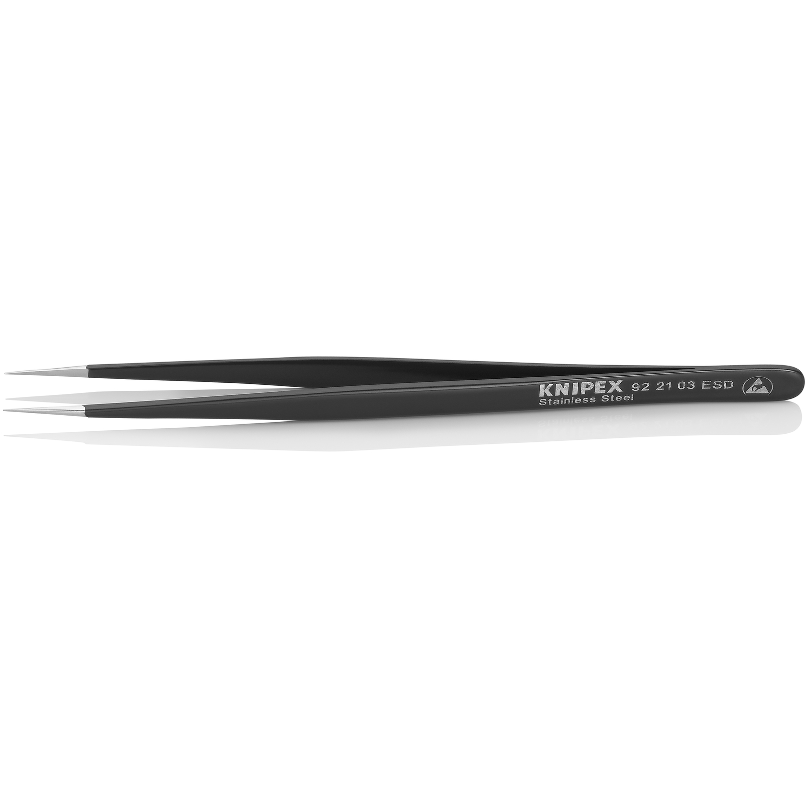 Pince brucelle inox 120mm lisse ESD KNIPEX - 922103ESD