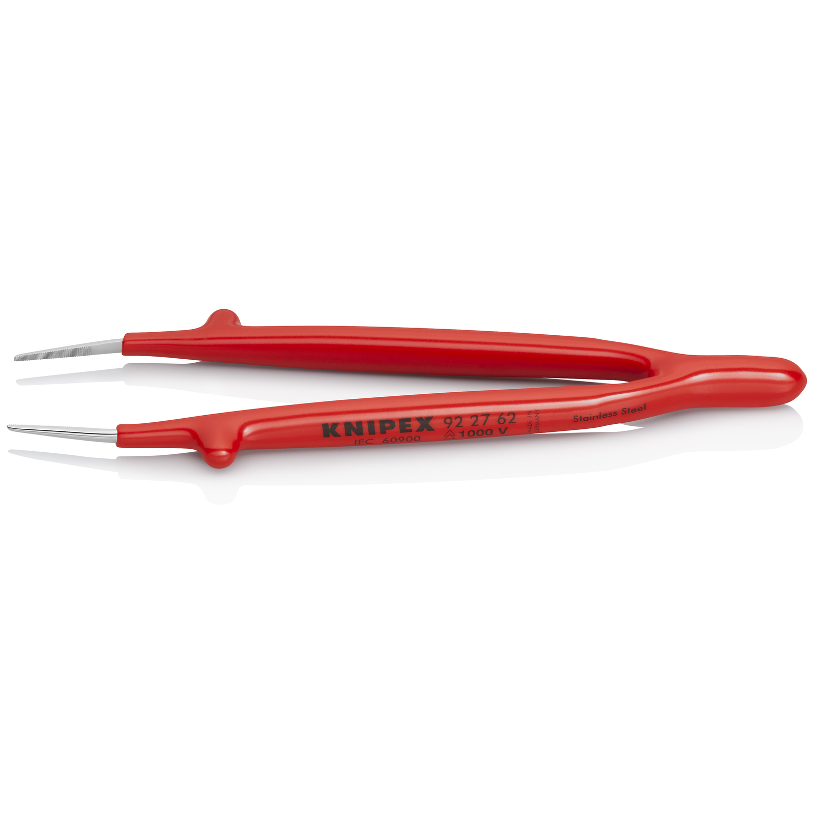 Brucelle de précision 150mm droite - Isolée 1000V - Pointue - Acier nickelé KNIPEX - 922762