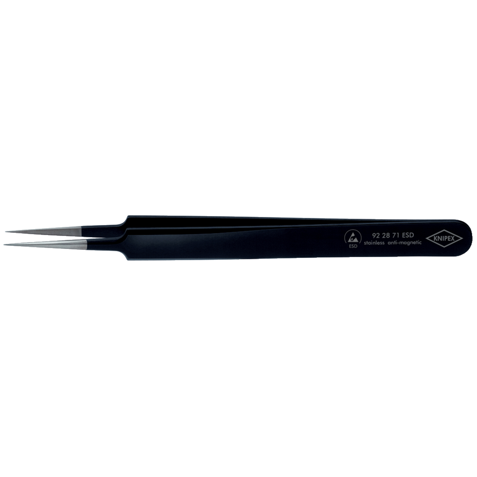 Brucelle de précision 110mm droite ESD Ultrafine - Acier inox antimagnétique KNIPEX - 922871ESD