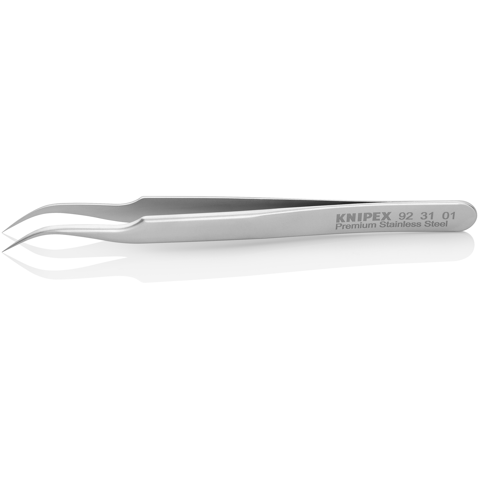 Pince brucelle inox 110mm lisse extra-fine coudée KNIPEX - 923101