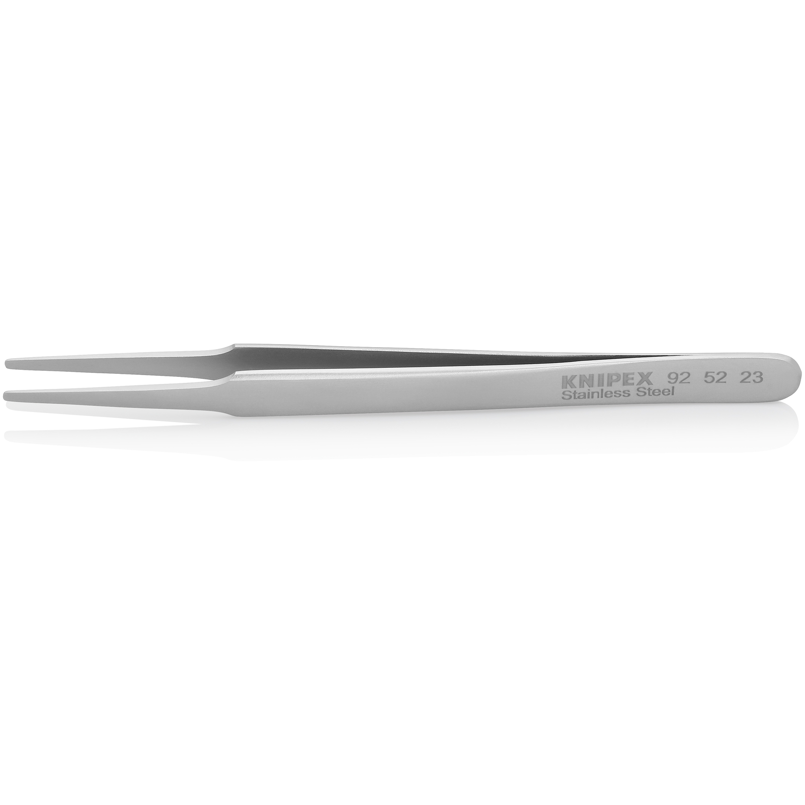 Brucelle de précision 120mm droite - Forme ronde effilée - Acier inoxydable KNIPEX - 925223