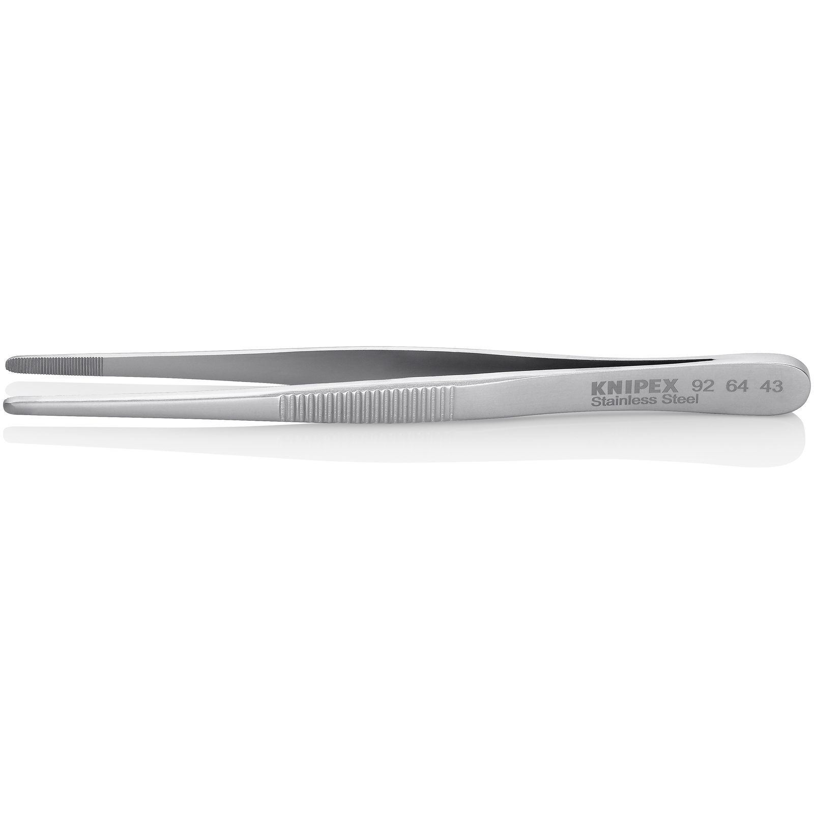 Brucelle de précision 120mm droite - Pointes rondes - Acier chromé KNIPEX - 926443