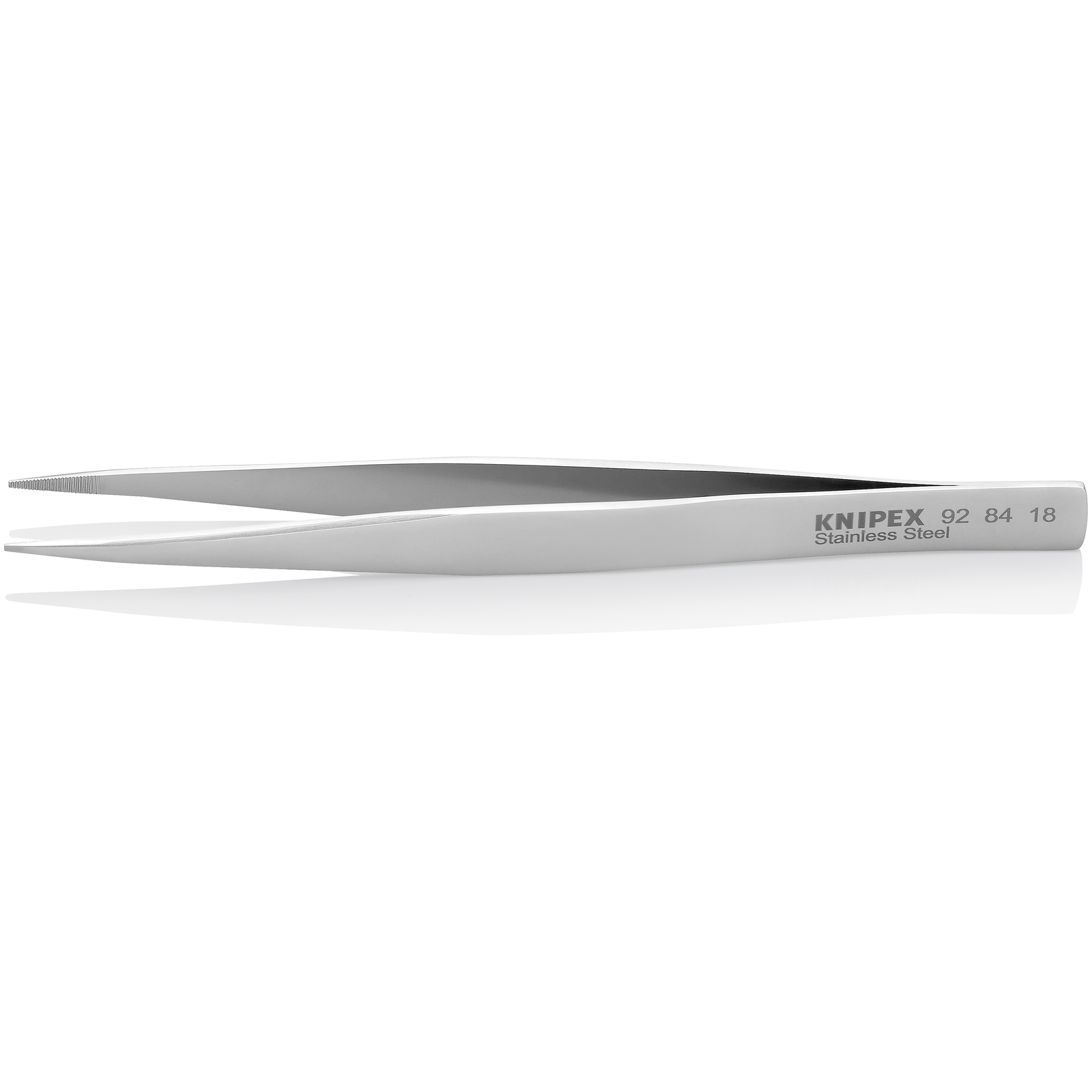 Brucelle de précision 125mm droite - Bouts carrés émoussés - Acier chromé KNIPEX - 928418